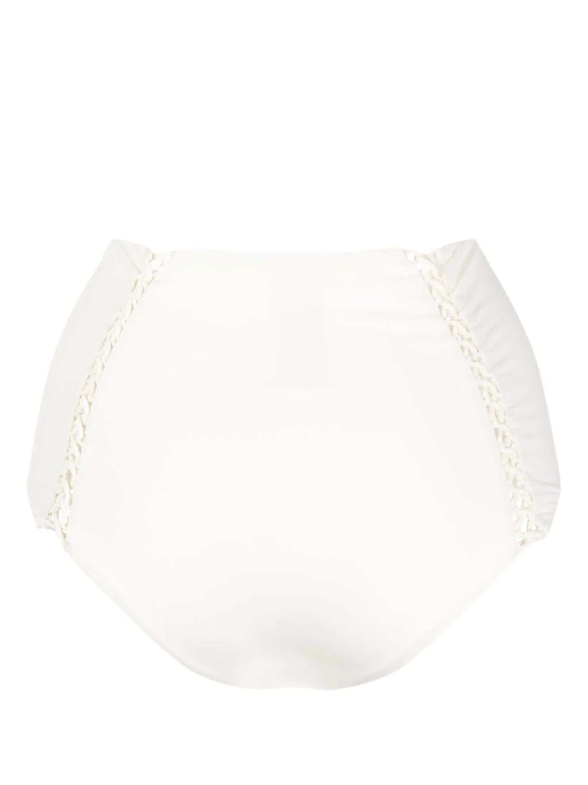 high-waisted braided bikini bottoms