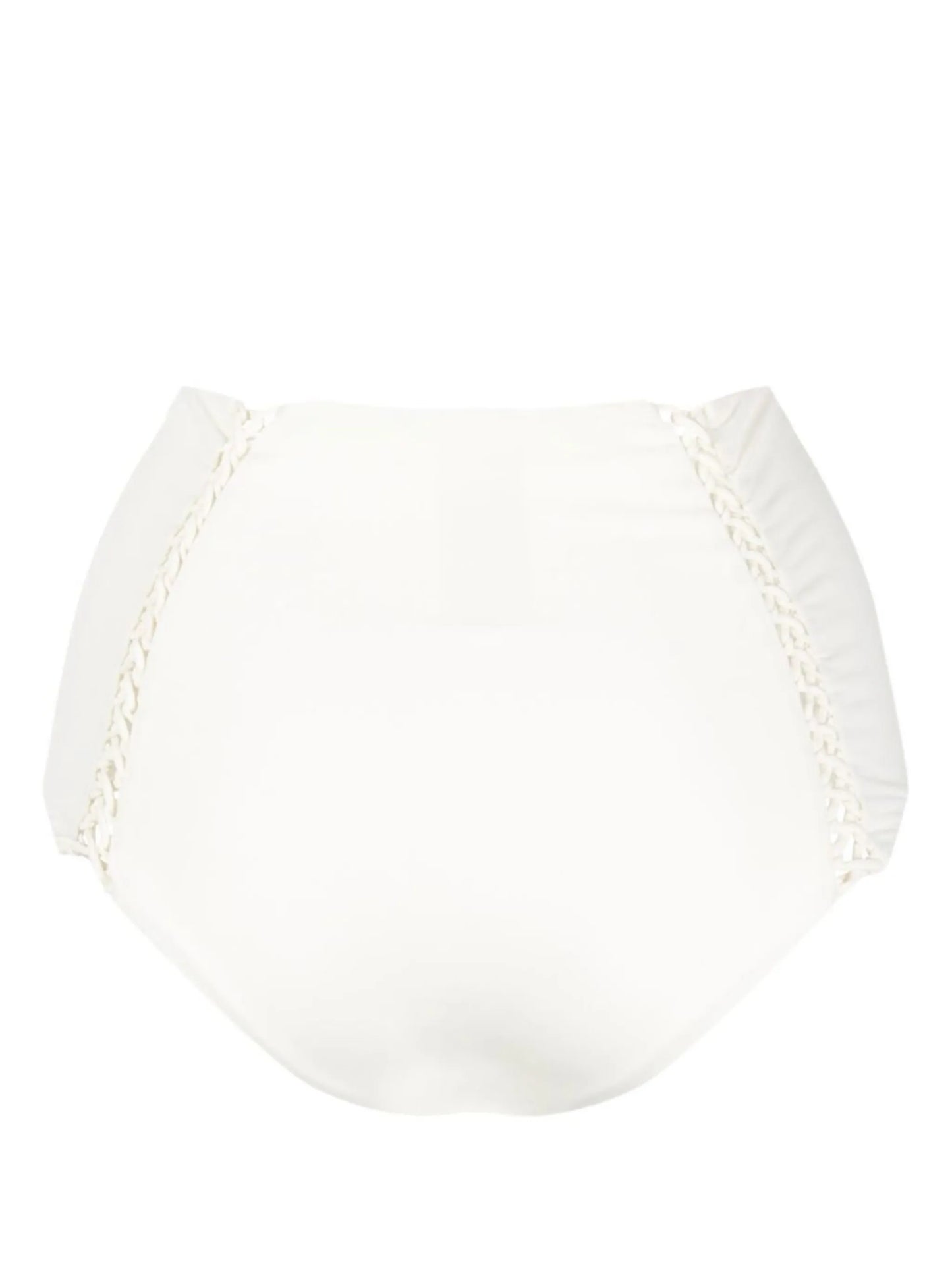 high-waisted braided bikini bottoms