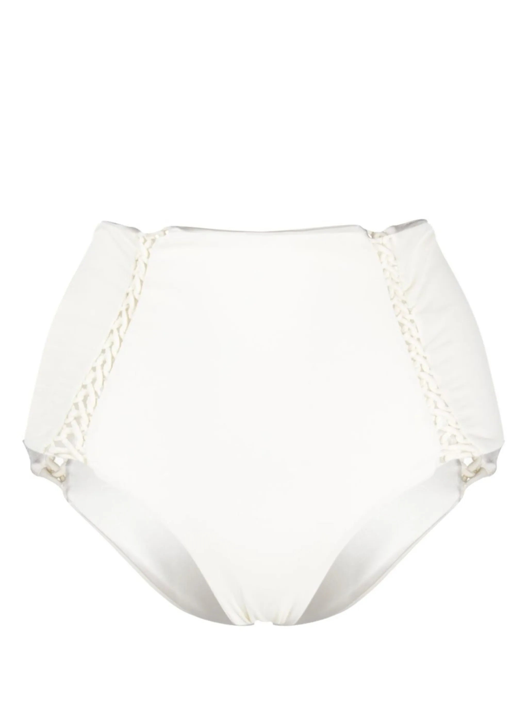high-waisted braided bikini bottoms
