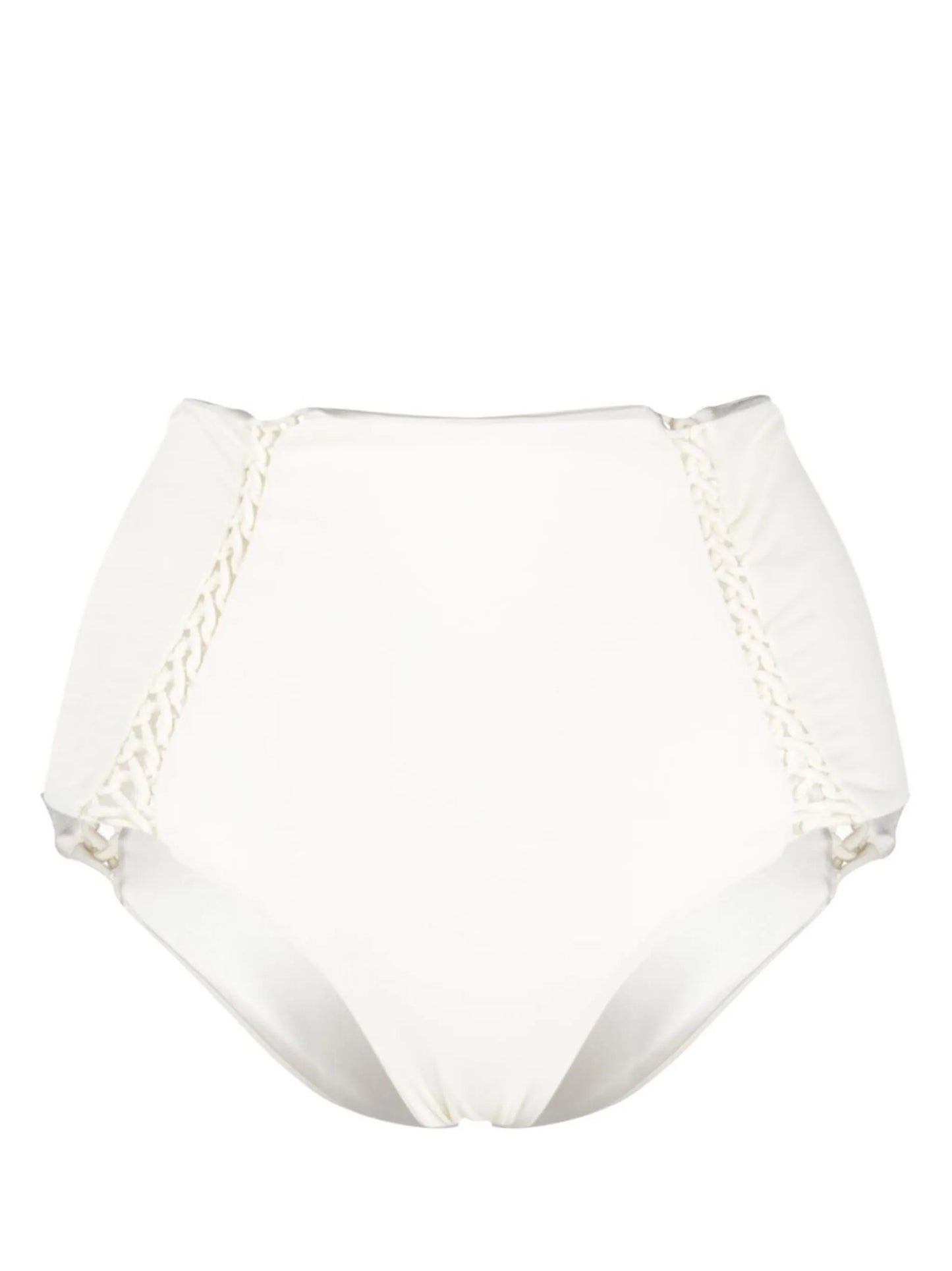high-waisted braided bikini bottoms