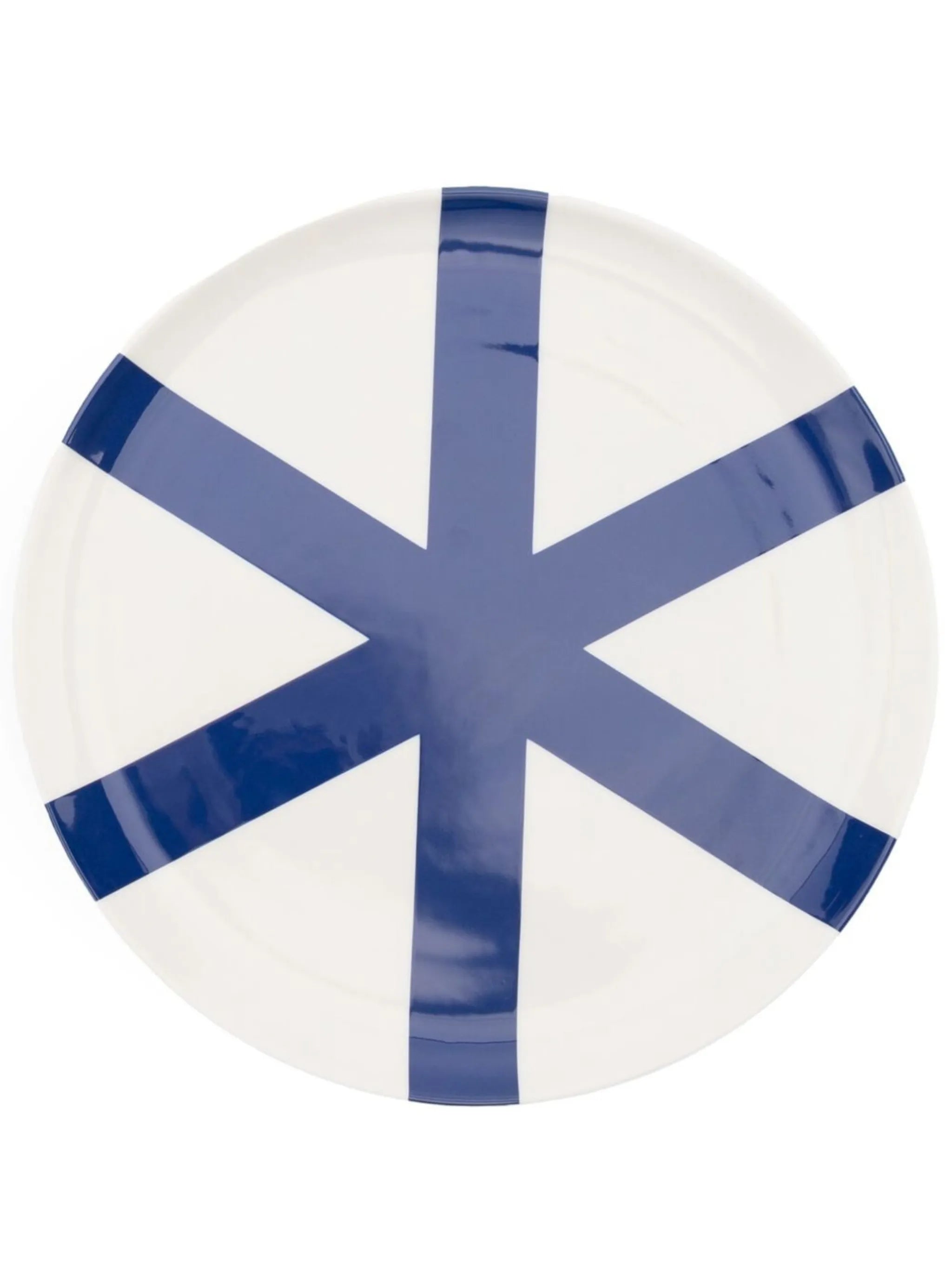 Helsinki striped dinner plate