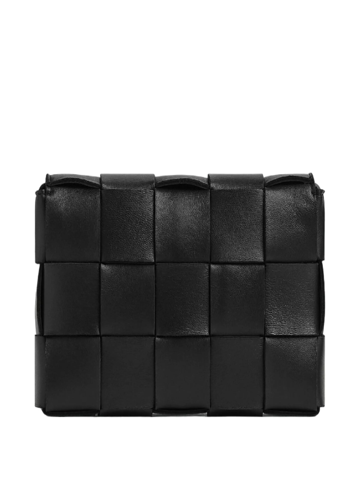 Cassette Intrecciato leather cross body bag