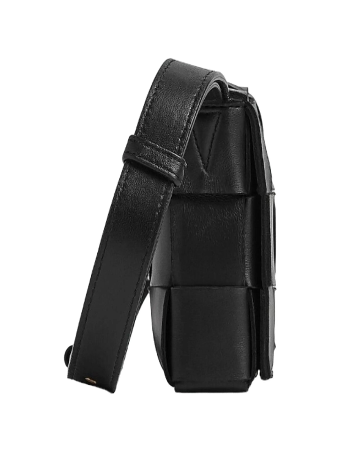 Cassette Intrecciato leather cross body bag