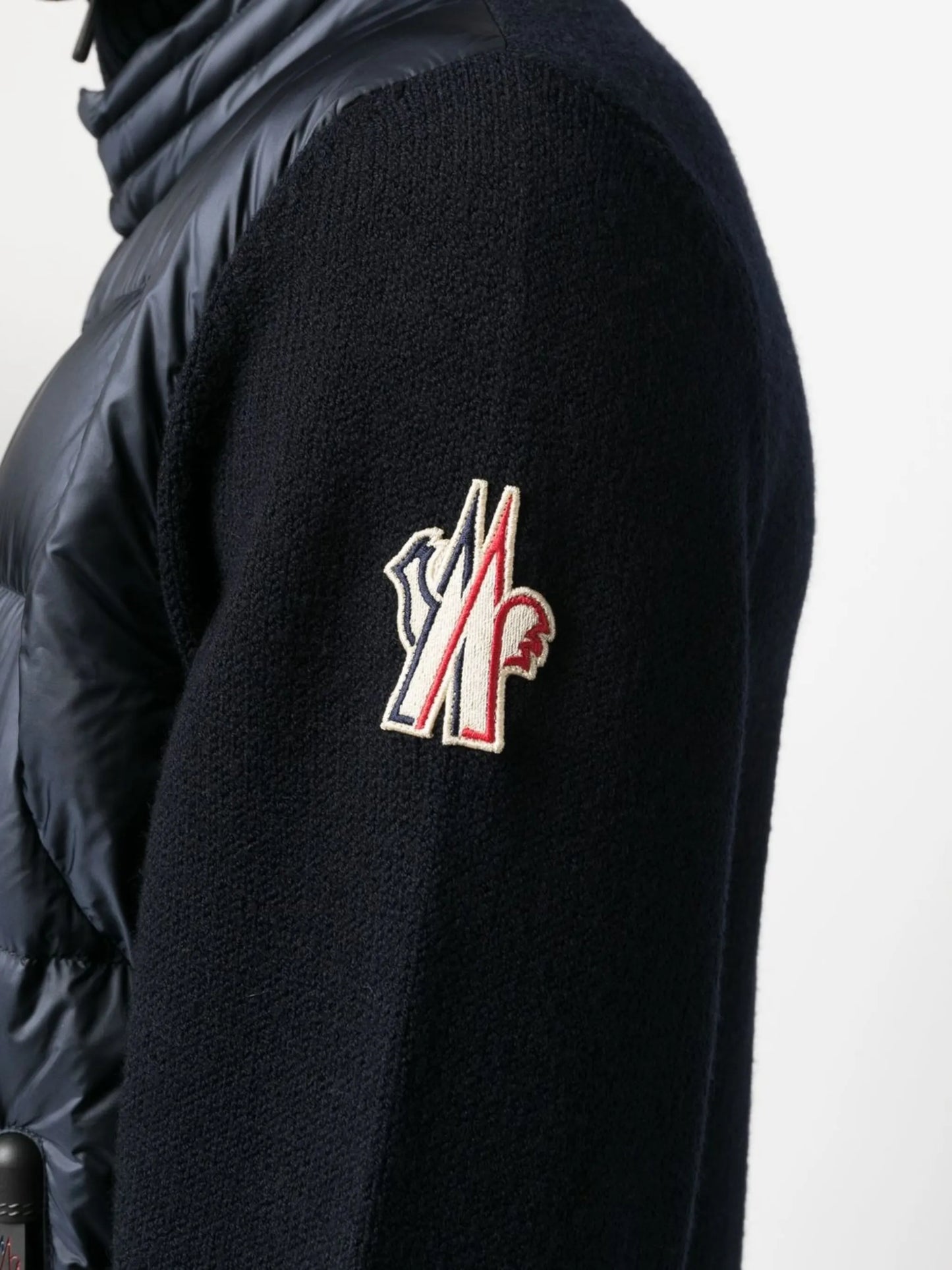 panelled goose-down padded jacket