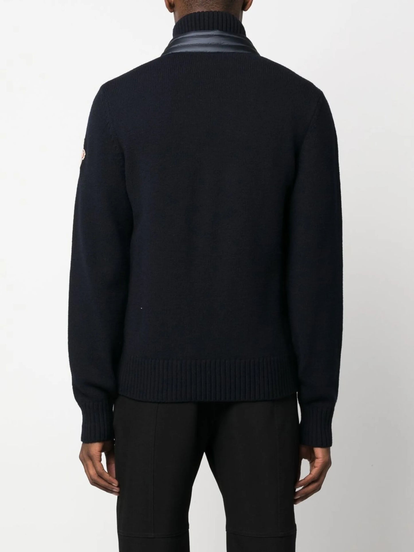 panelled goose-down padded jacket