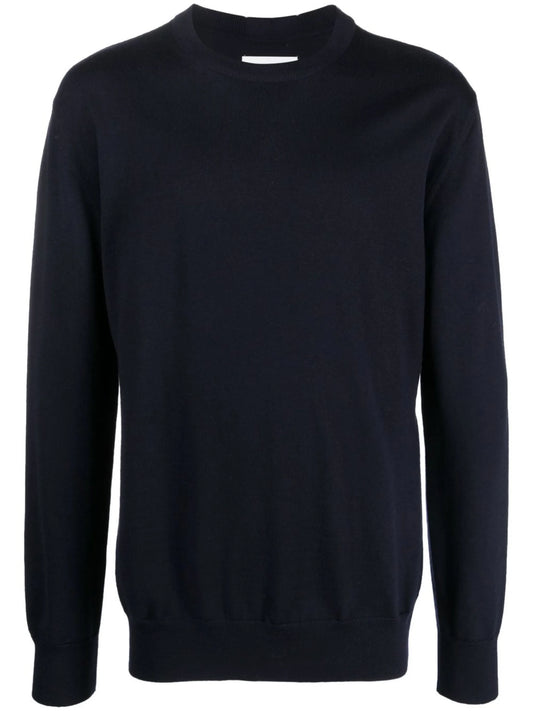 crew-neck wool jumper