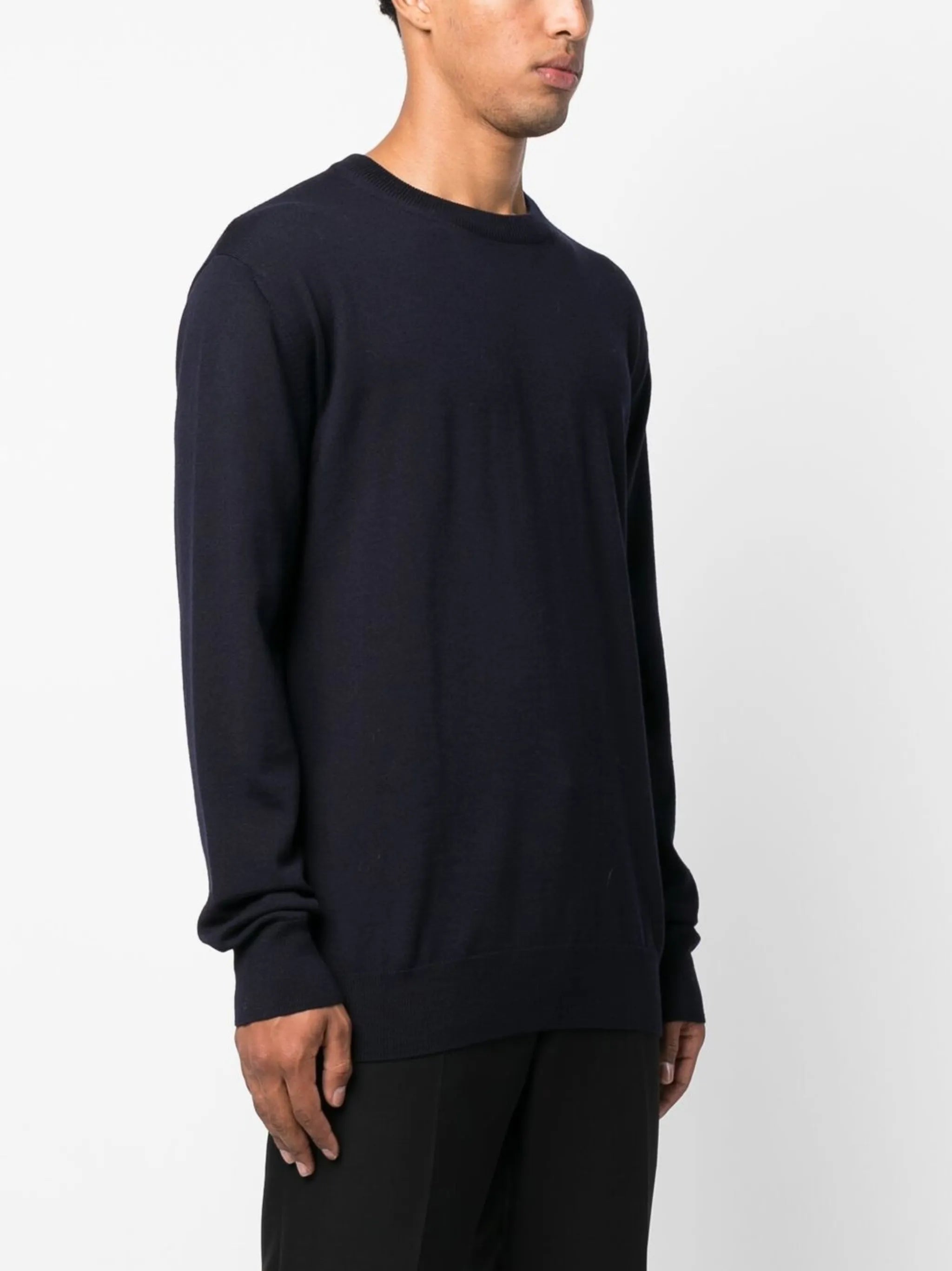 crew-neck wool jumper
