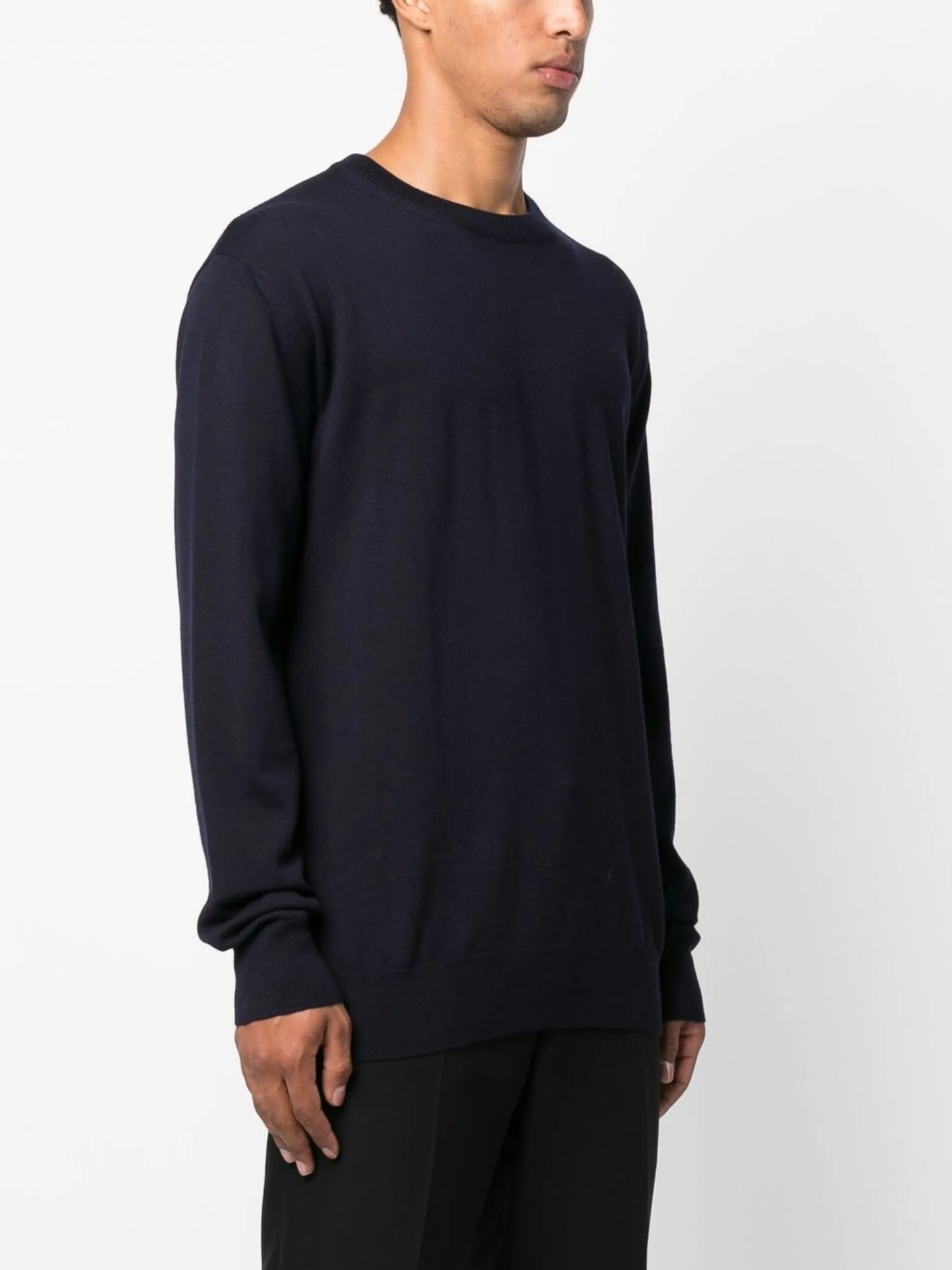 crew-neck wool jumper