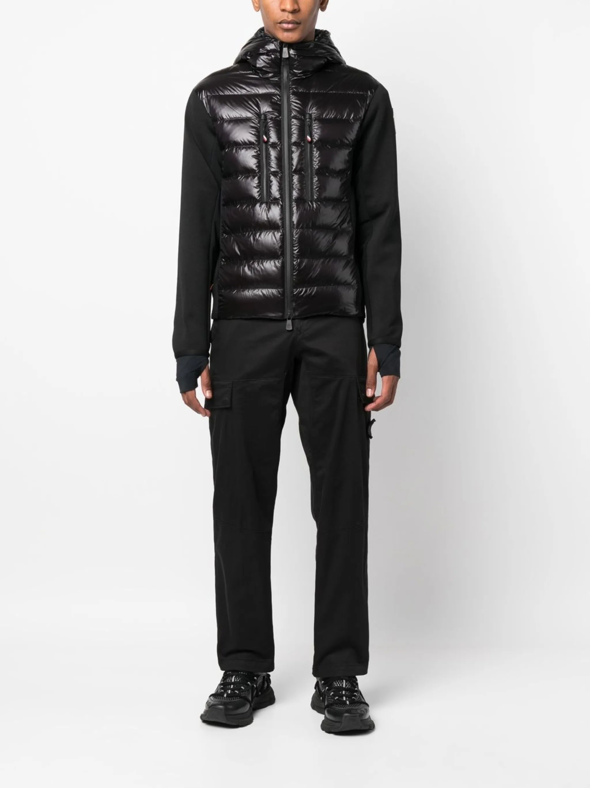logo-patch padded-panel jacket