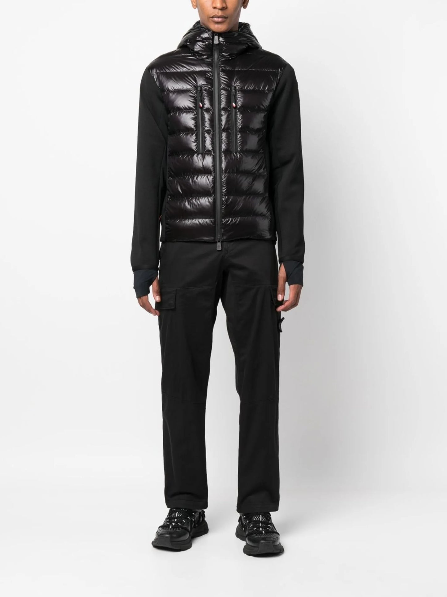 logo-patch padded-panel jacket