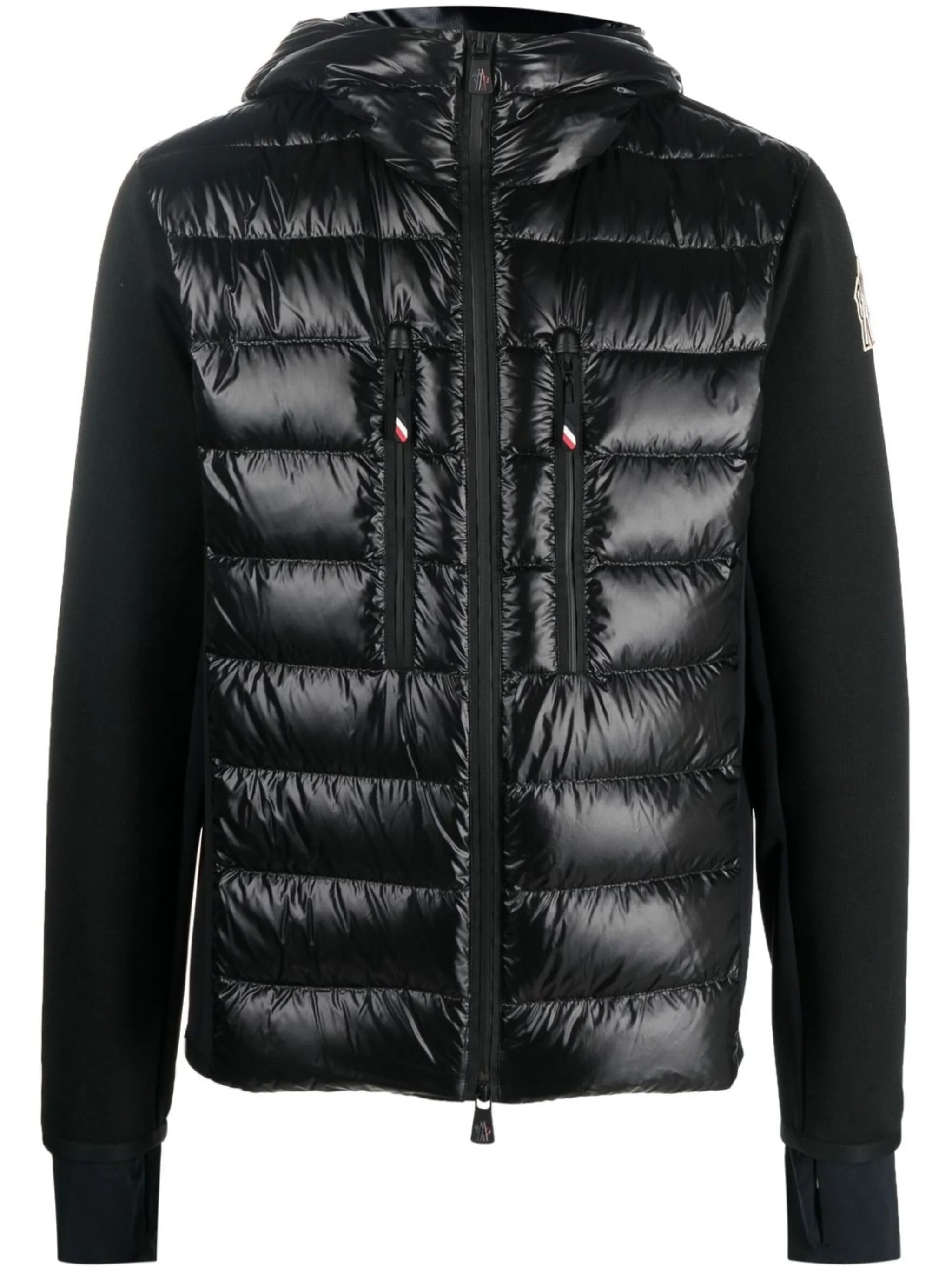 logo-patch padded-panel jacket