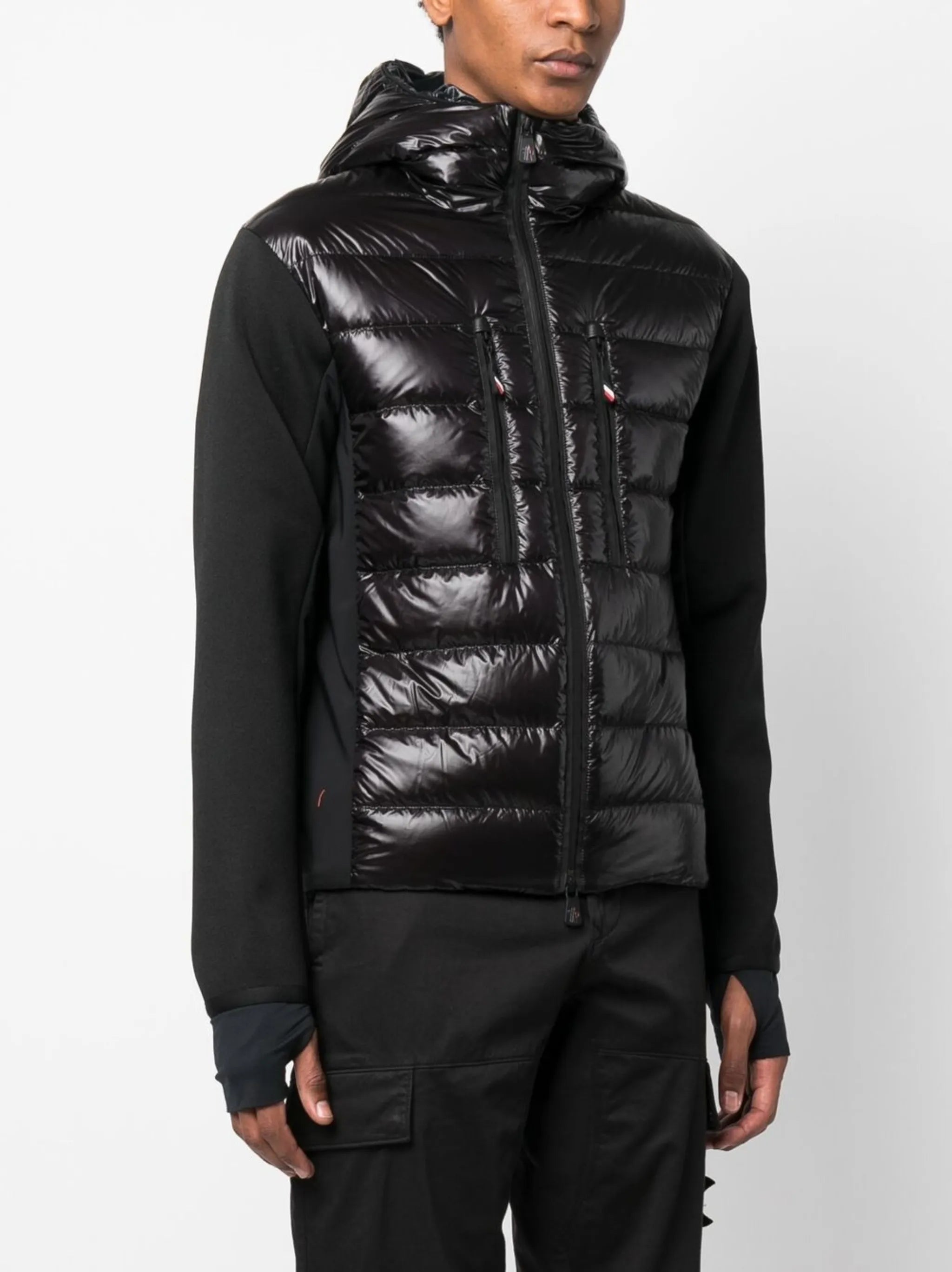 logo-patch padded-panel jacket
