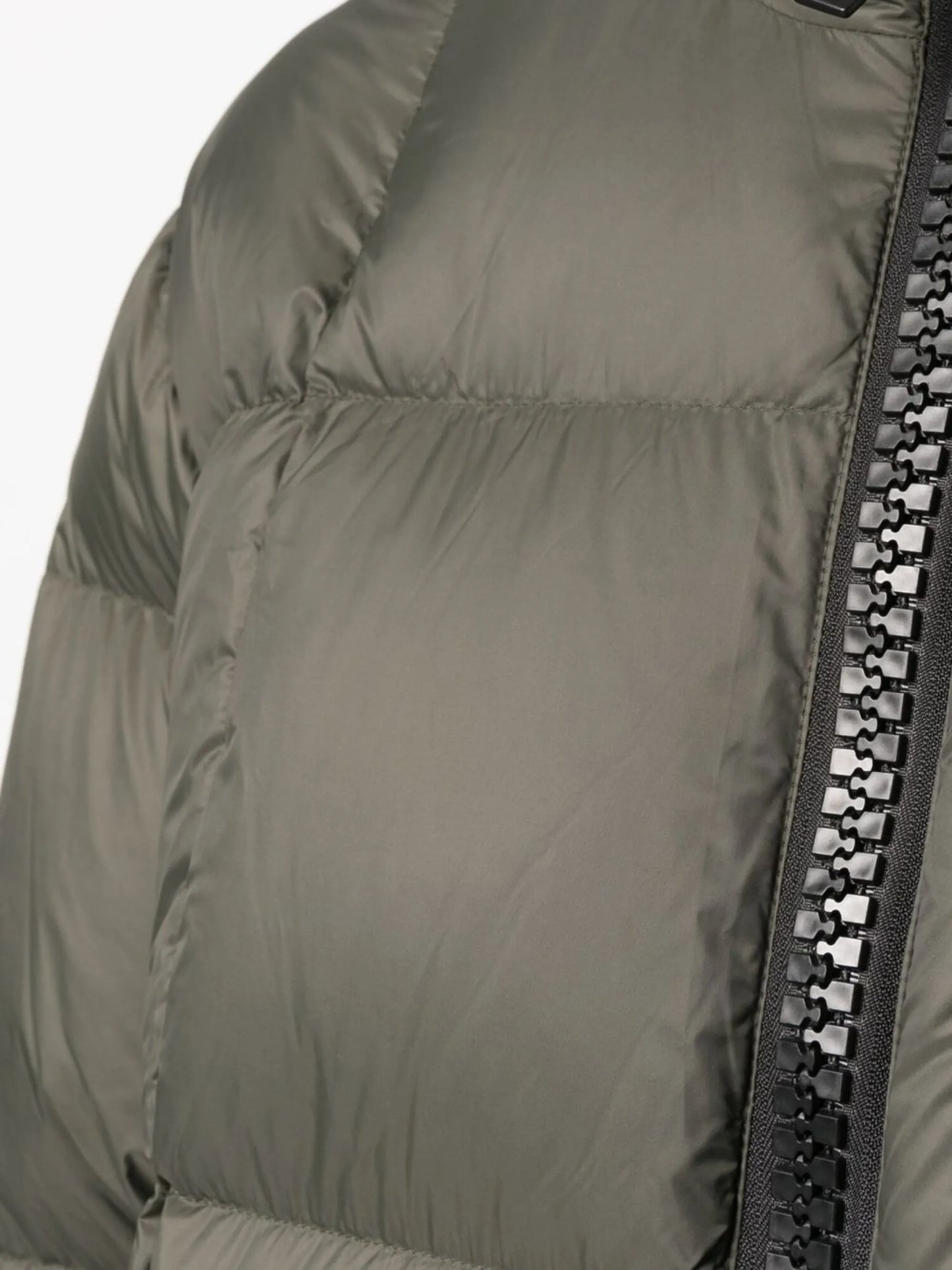 padded zip-up down jacket