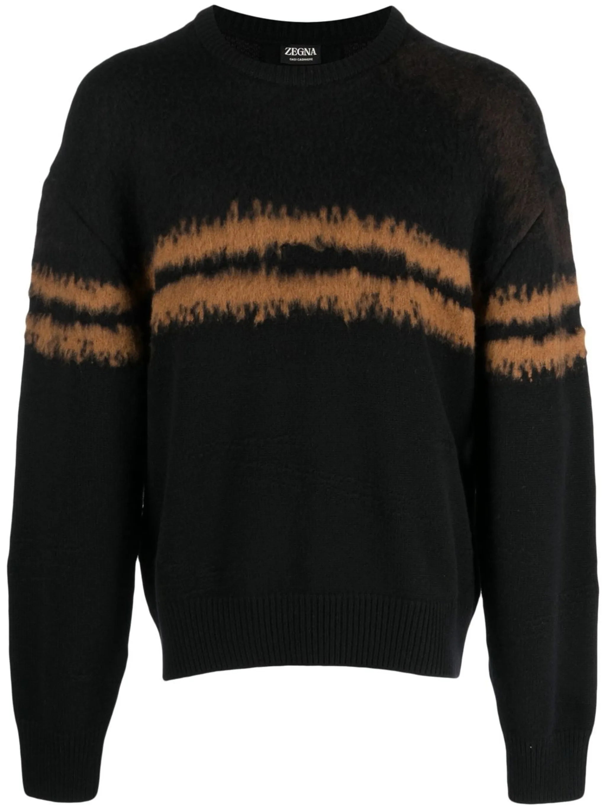 horizontal stripe cashmere jumper