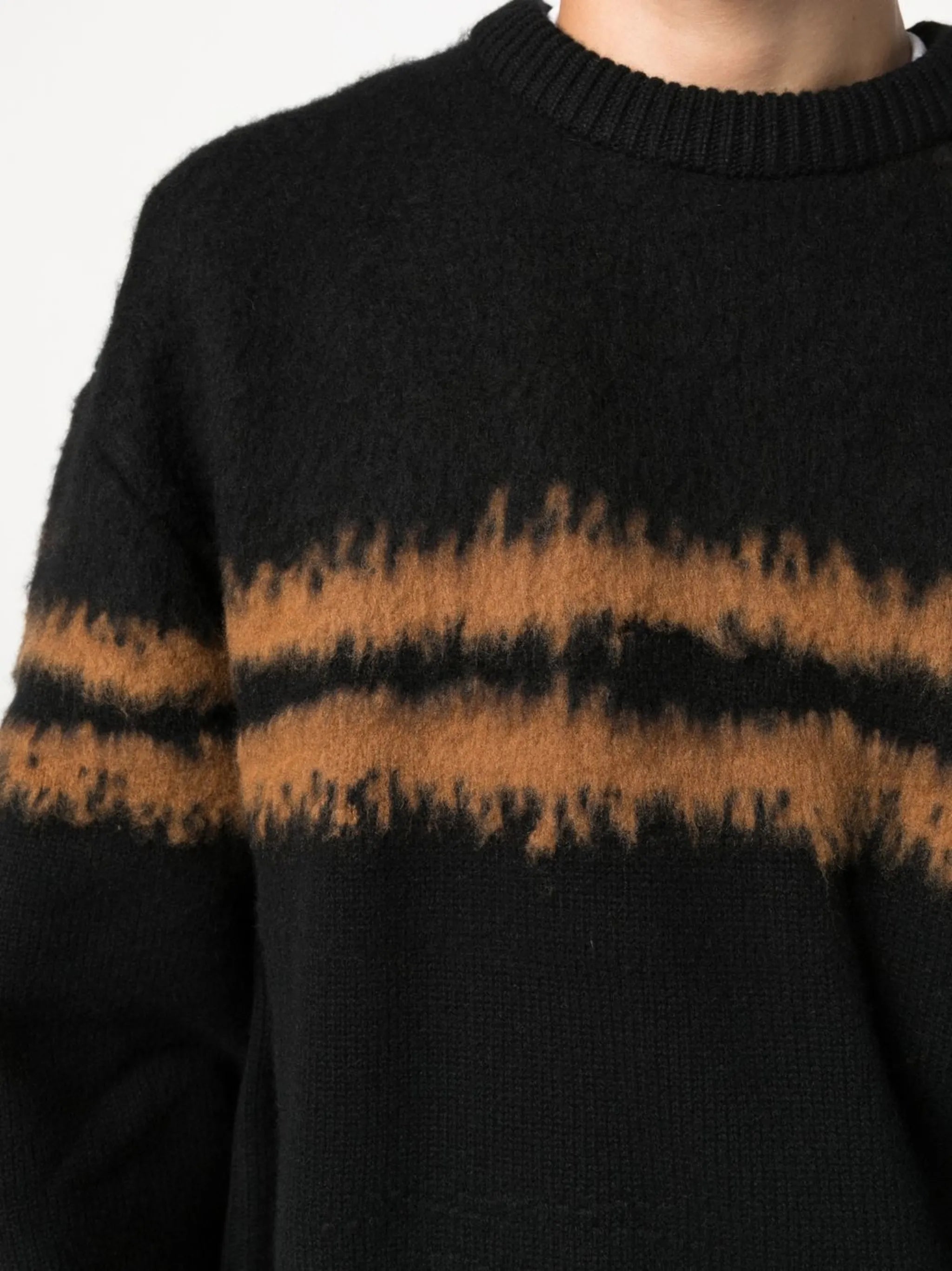 horizontal stripe cashmere jumper