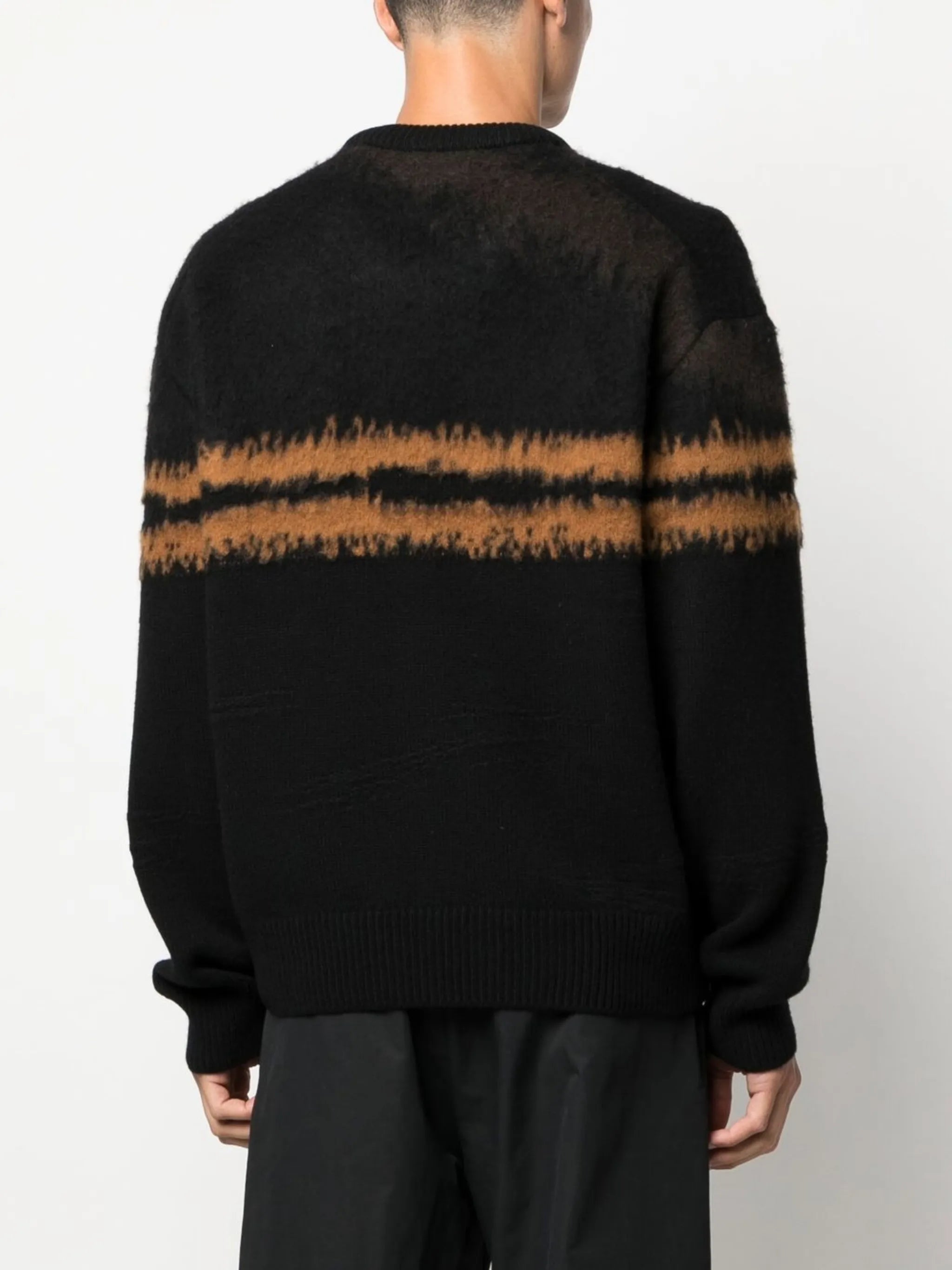 horizontal stripe cashmere jumper