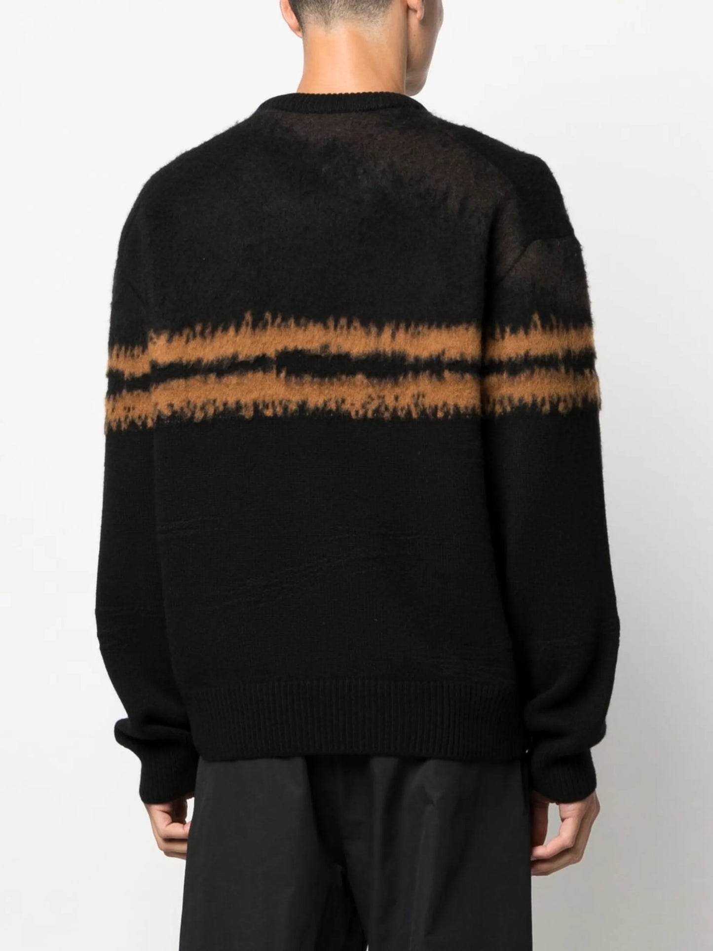horizontal stripe cashmere jumper