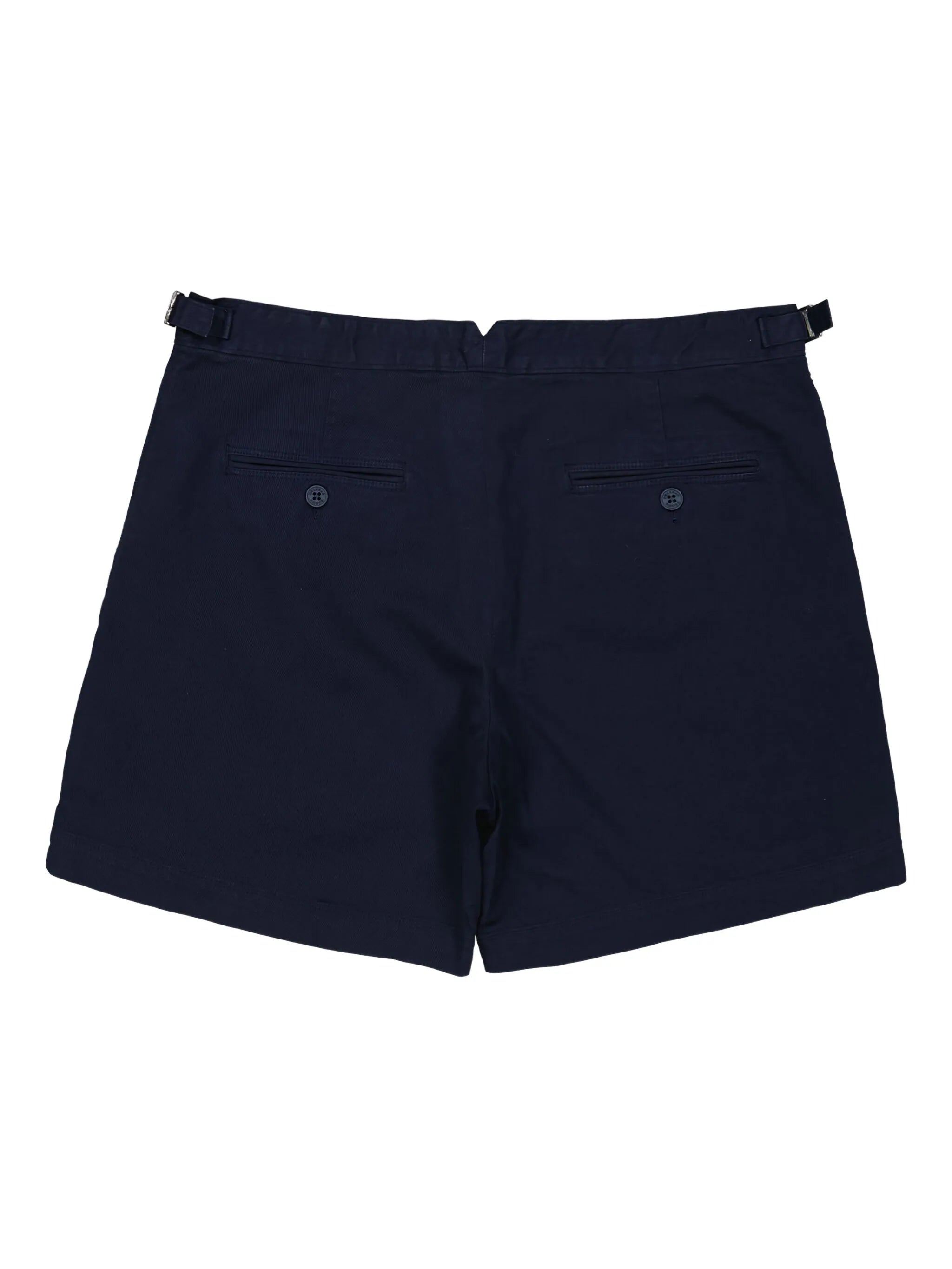 buckle-fastening cotton shorts