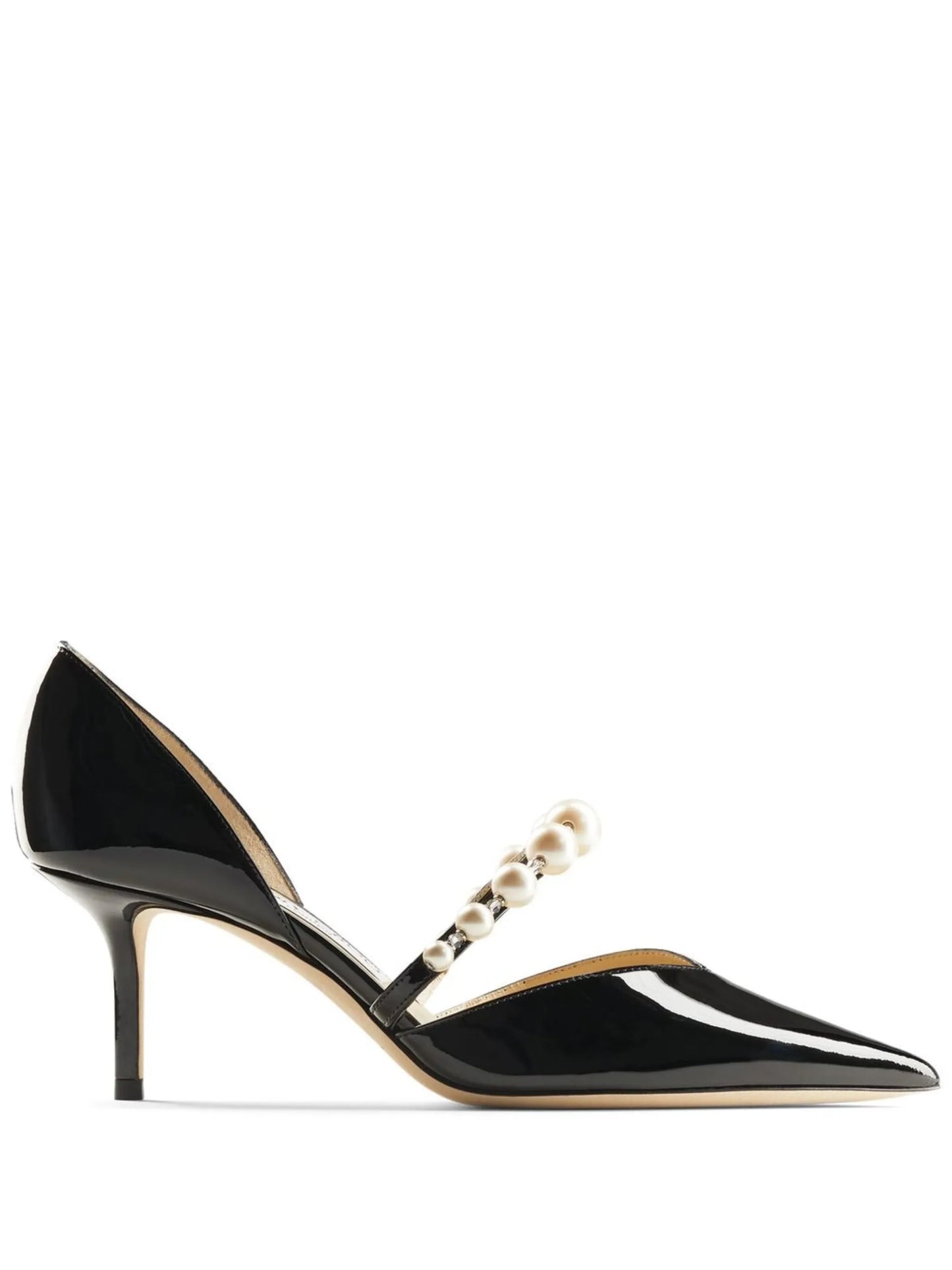 Aurelie 65mm pearl-embellished pumps