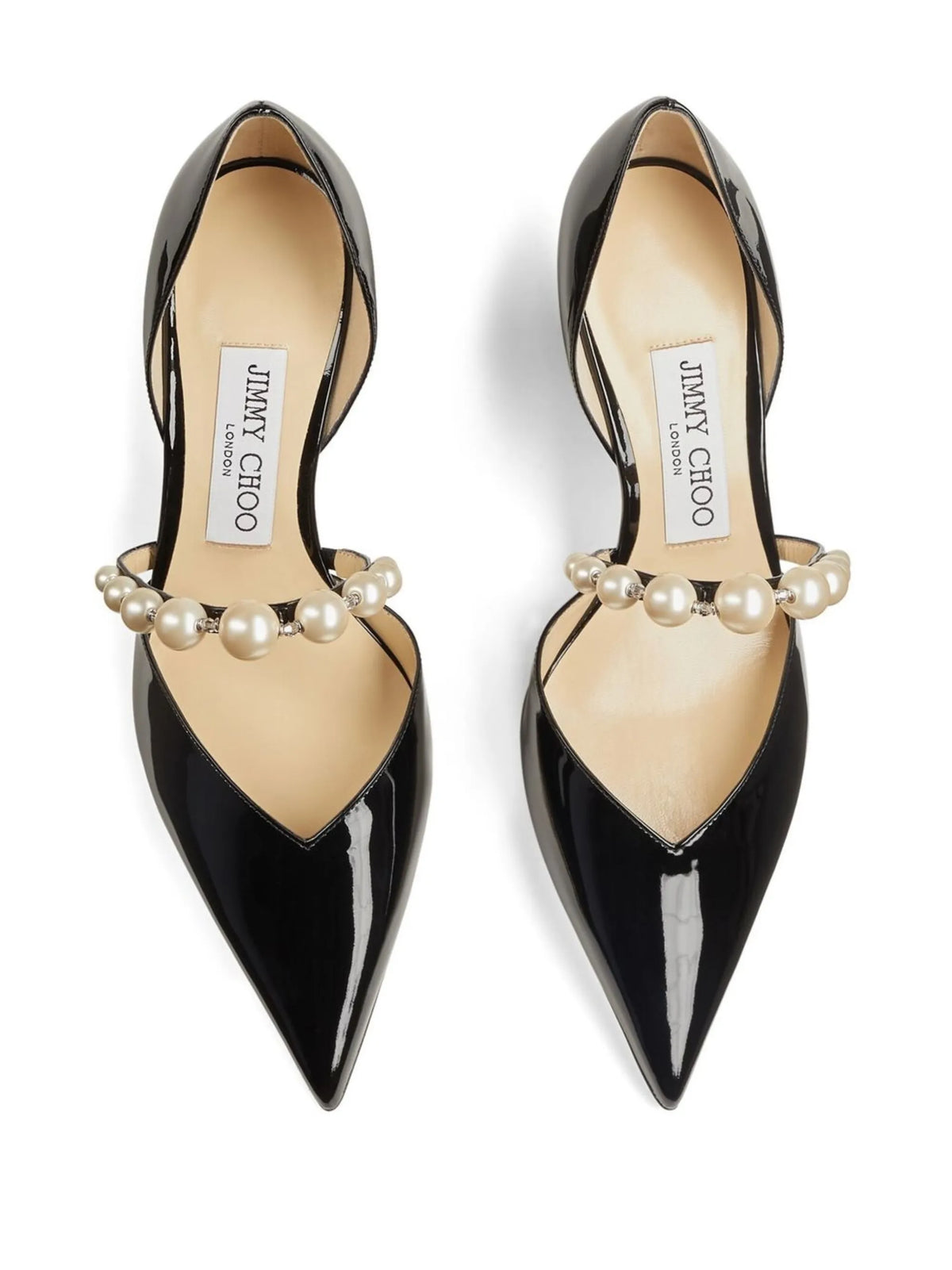 Aurelie pearl-embellished pumps