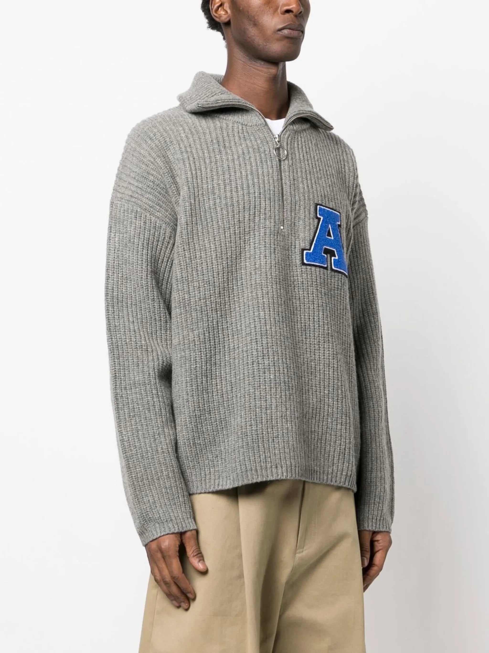 Team half-zip knitted sweatshirt