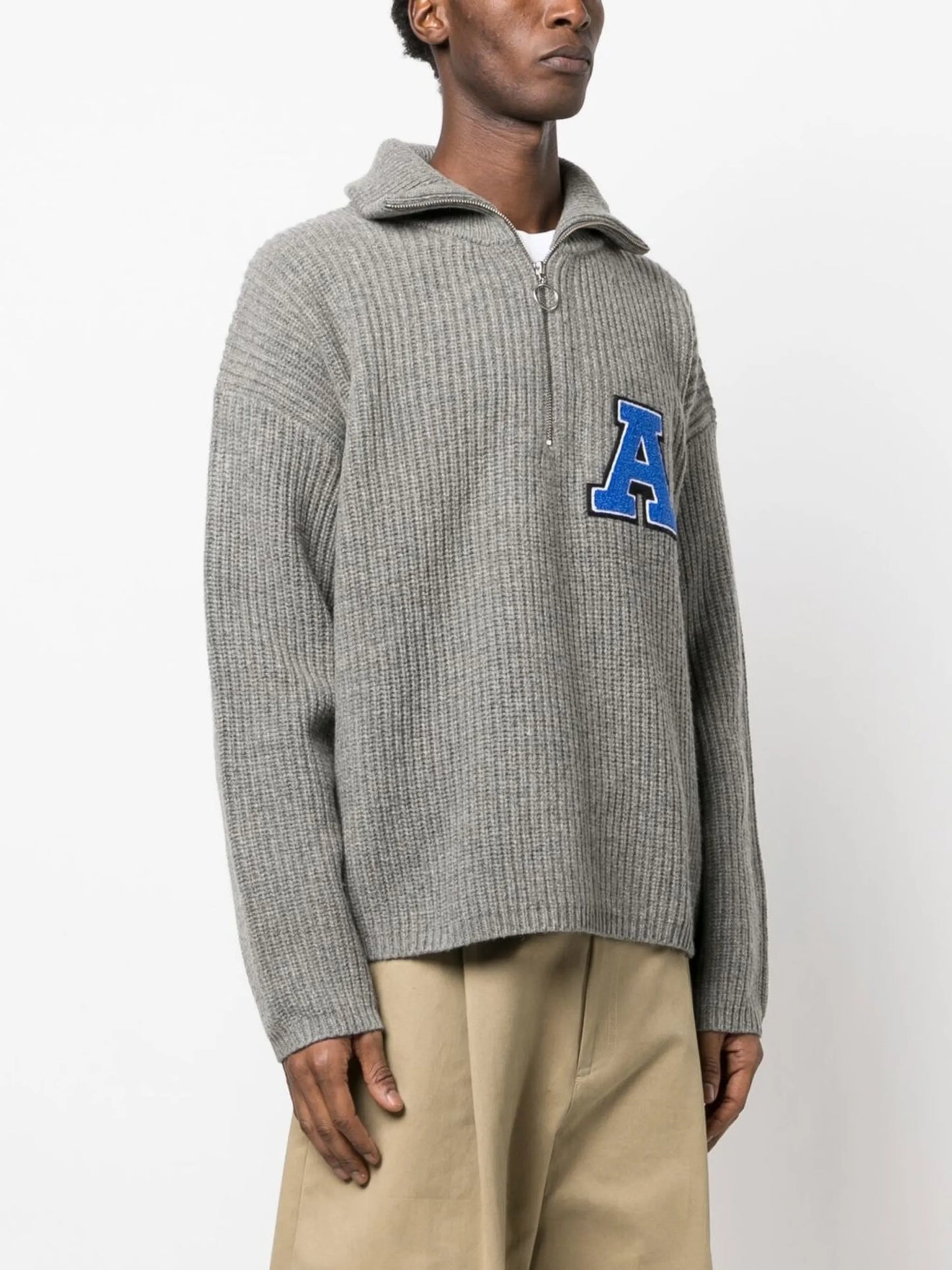 Team half-zip knitted sweatshirt