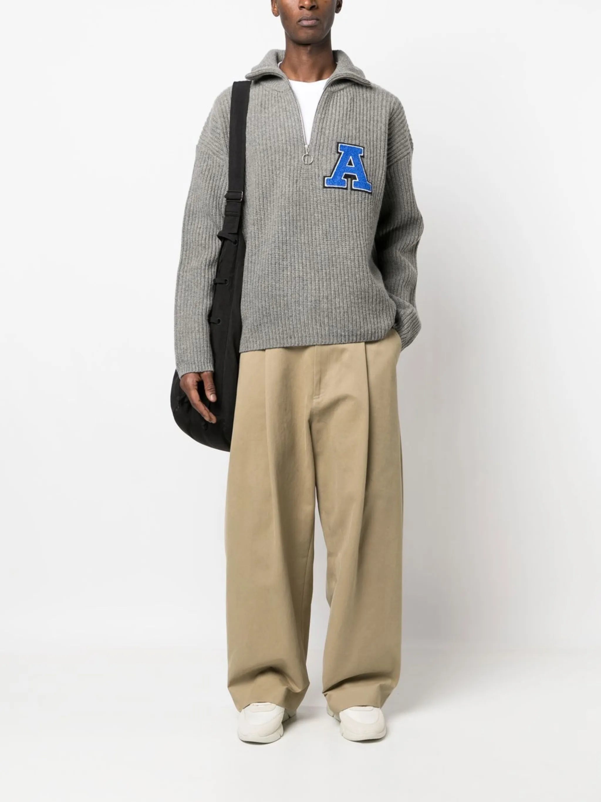 Team half-zip knitted sweatshirt
