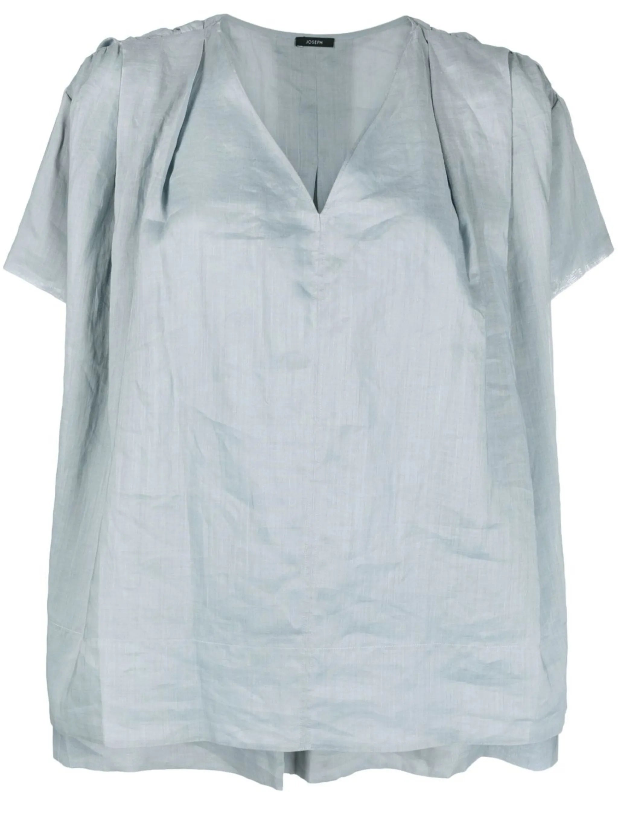 V-neck short-sleeved top