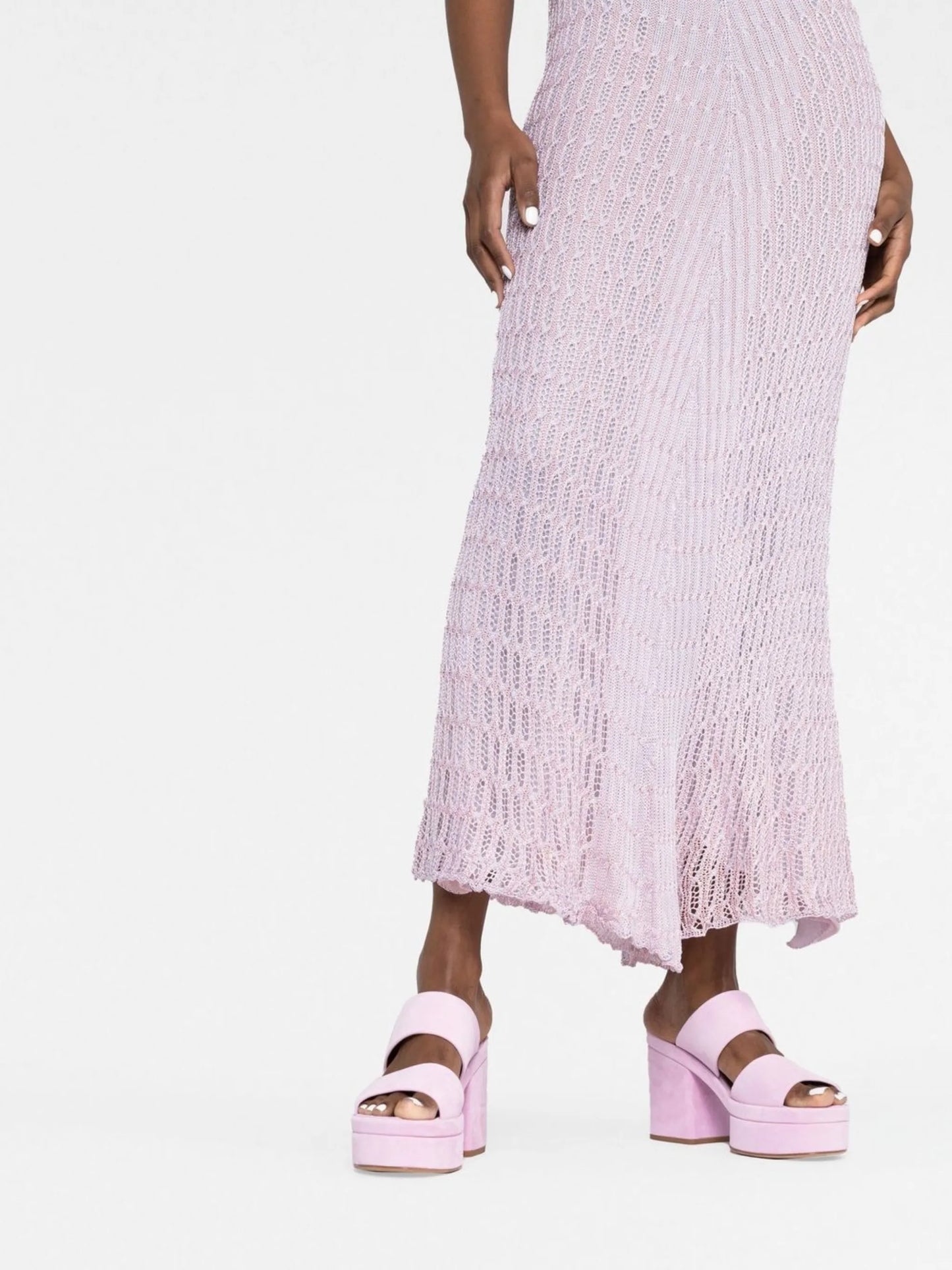 Honeycomb tube maxi dress