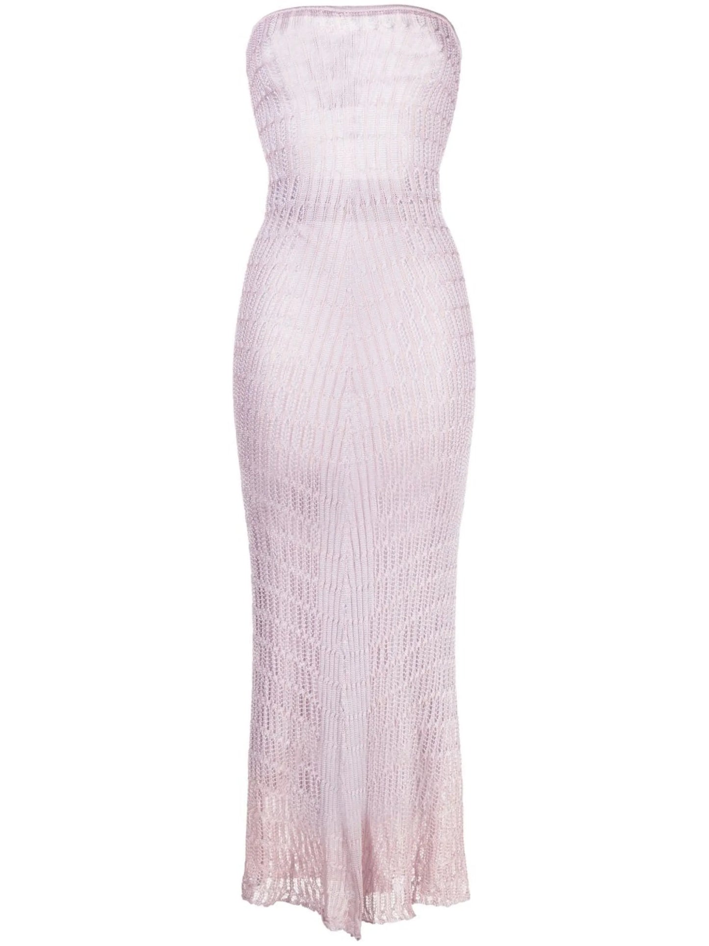 Honeycomb tube maxi dress