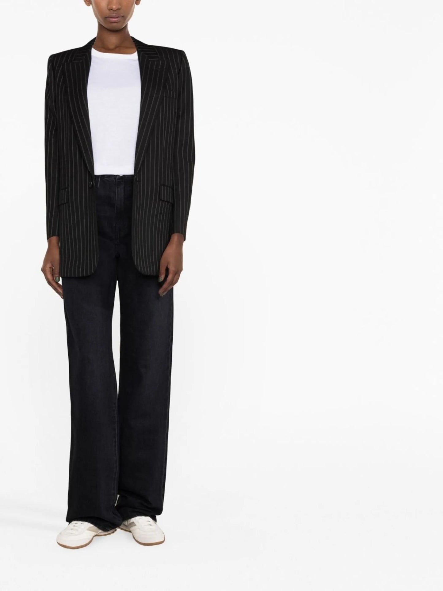 flared high-waist jeans