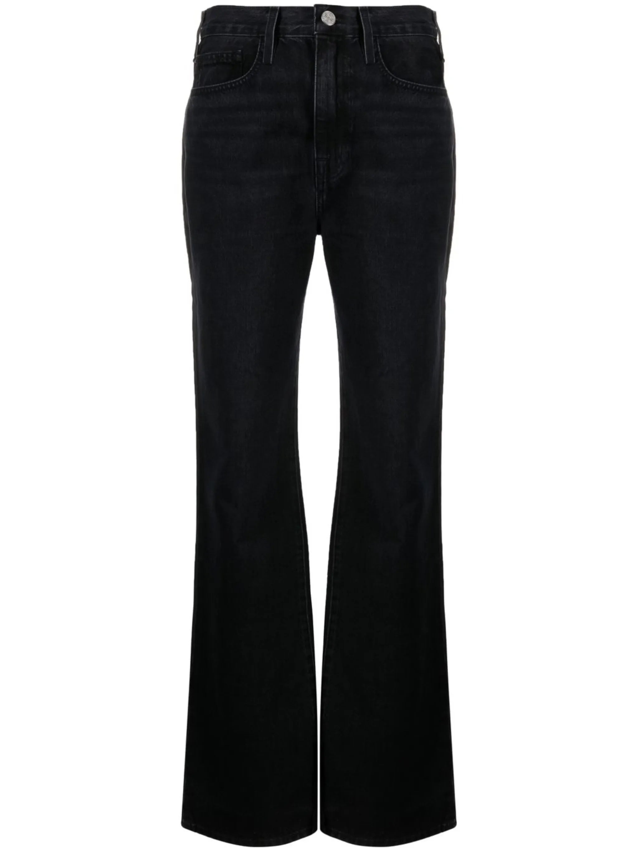 flared high-waist jeans
