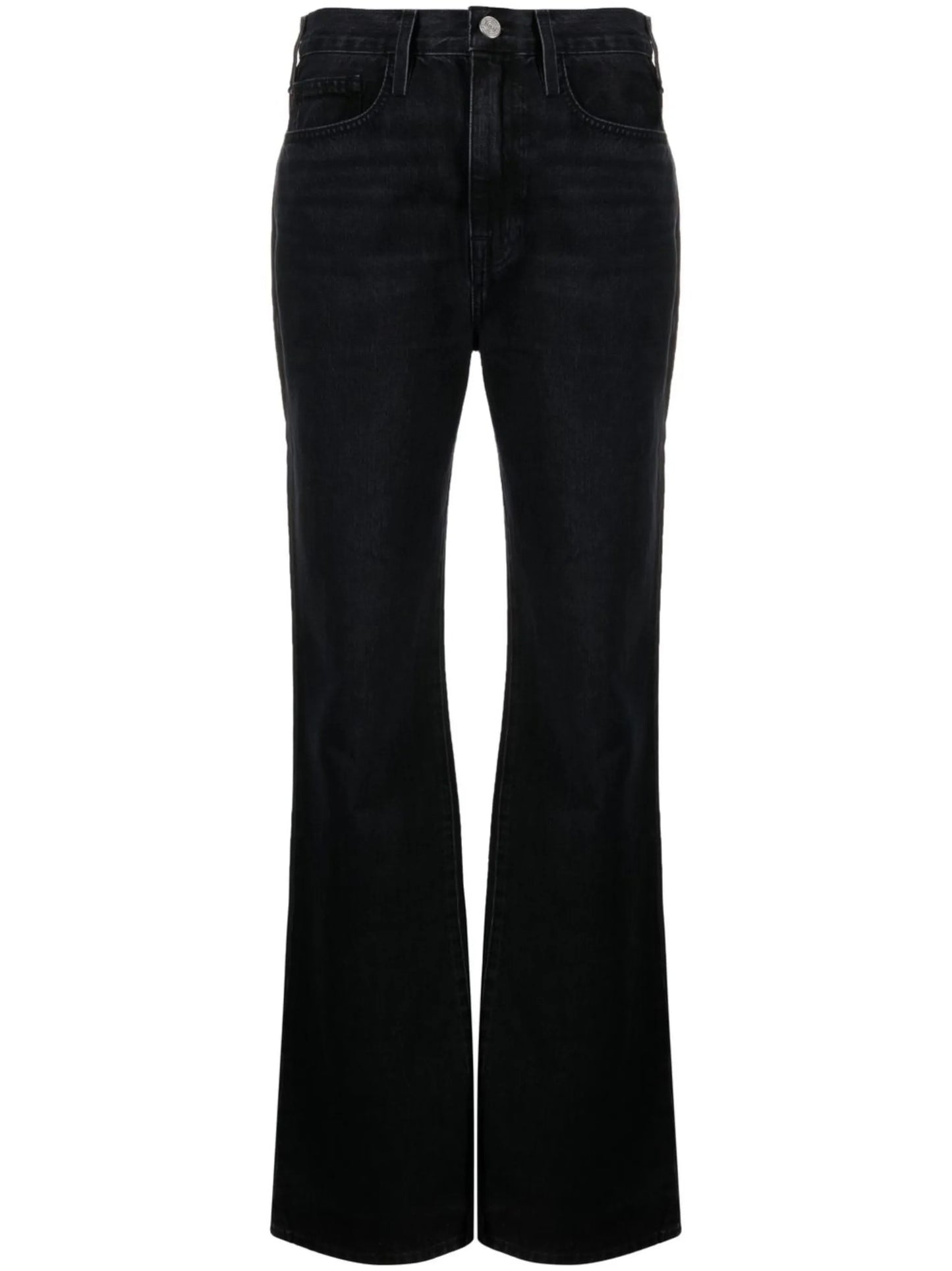 flared high-waist jeans