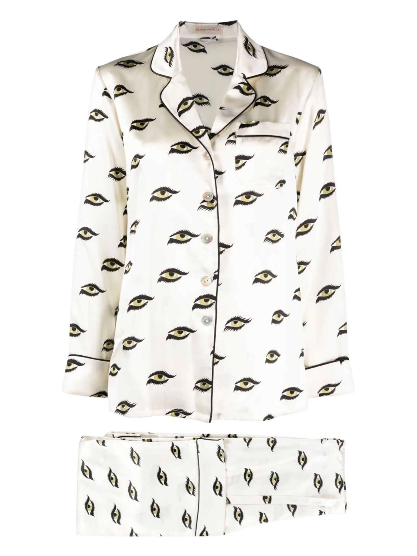 Lila eye-print pajama set