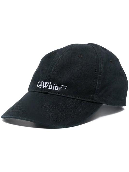 Bookish embroidered-logo cap