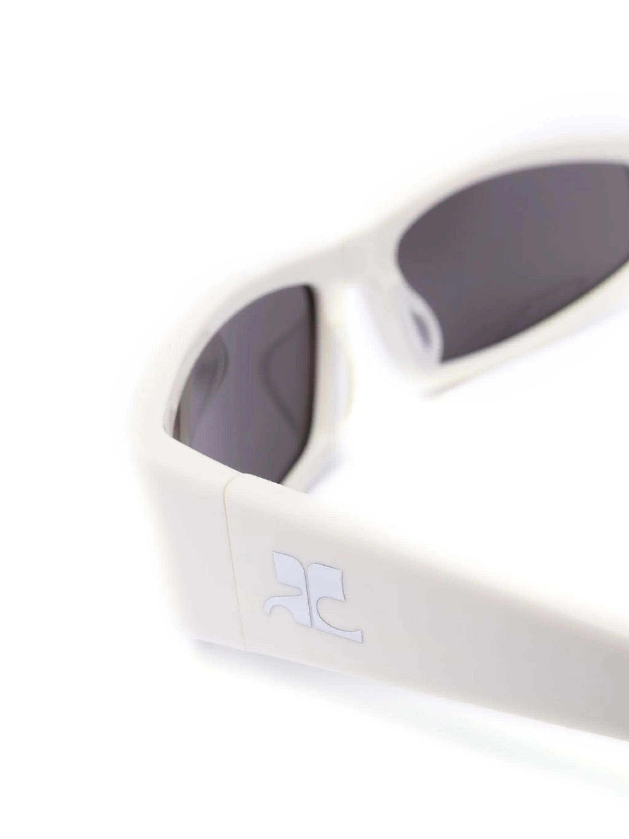 Techno rectangle-frame sunglasses