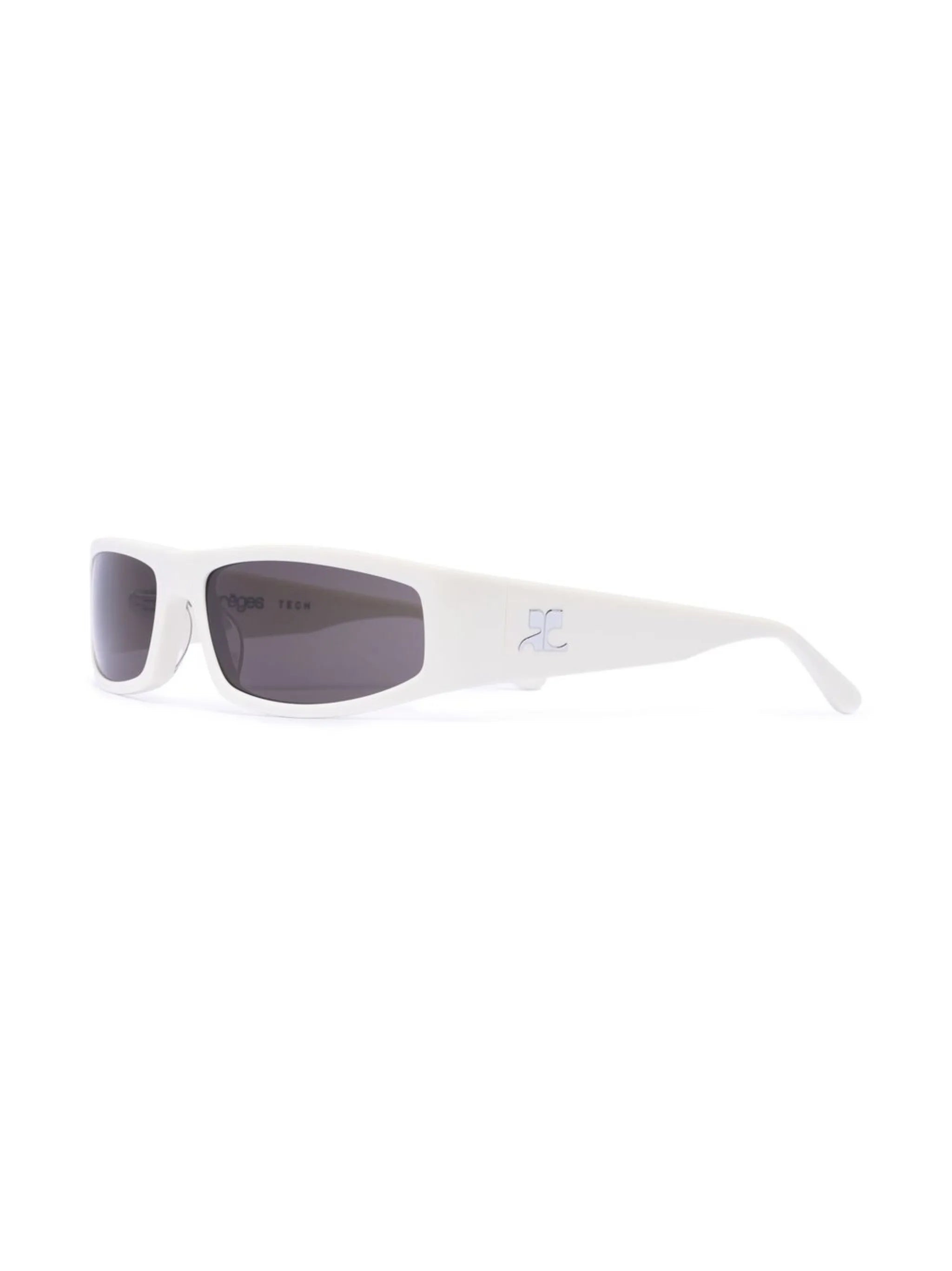 Techno rectangle-frame sunglasses