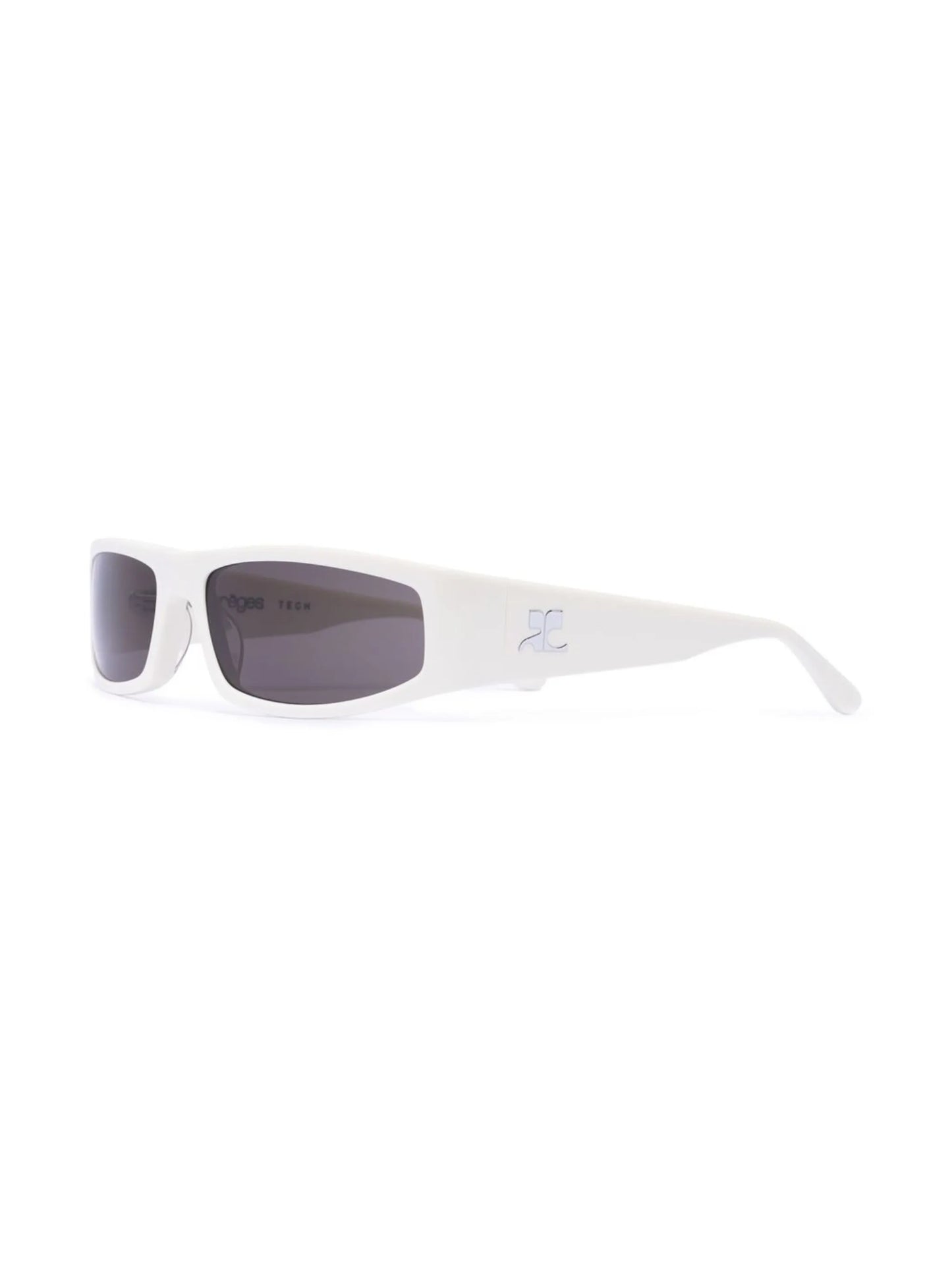 Techno rectangle-frame sunglasses