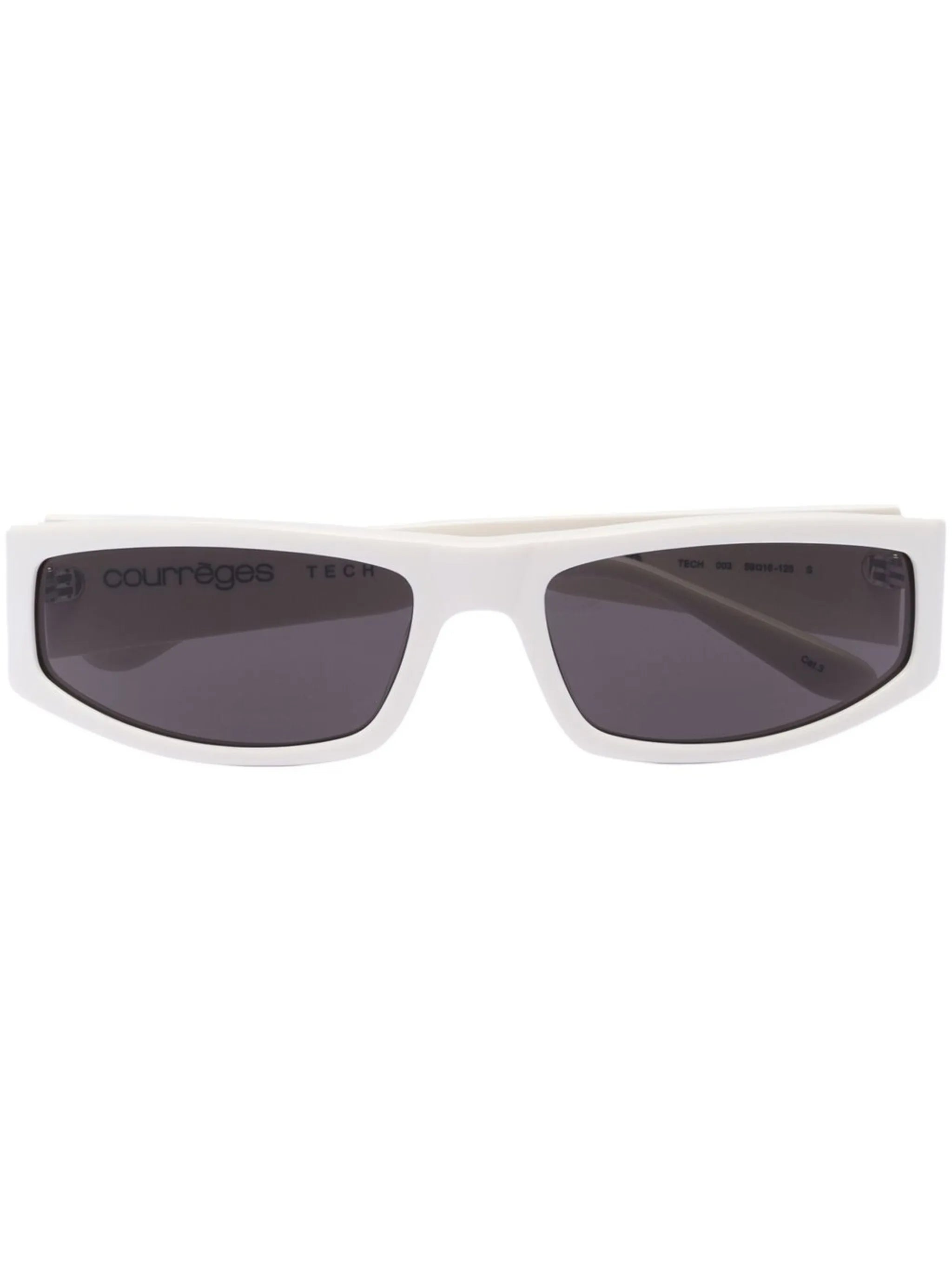 Techno rectangle-frame sunglasses