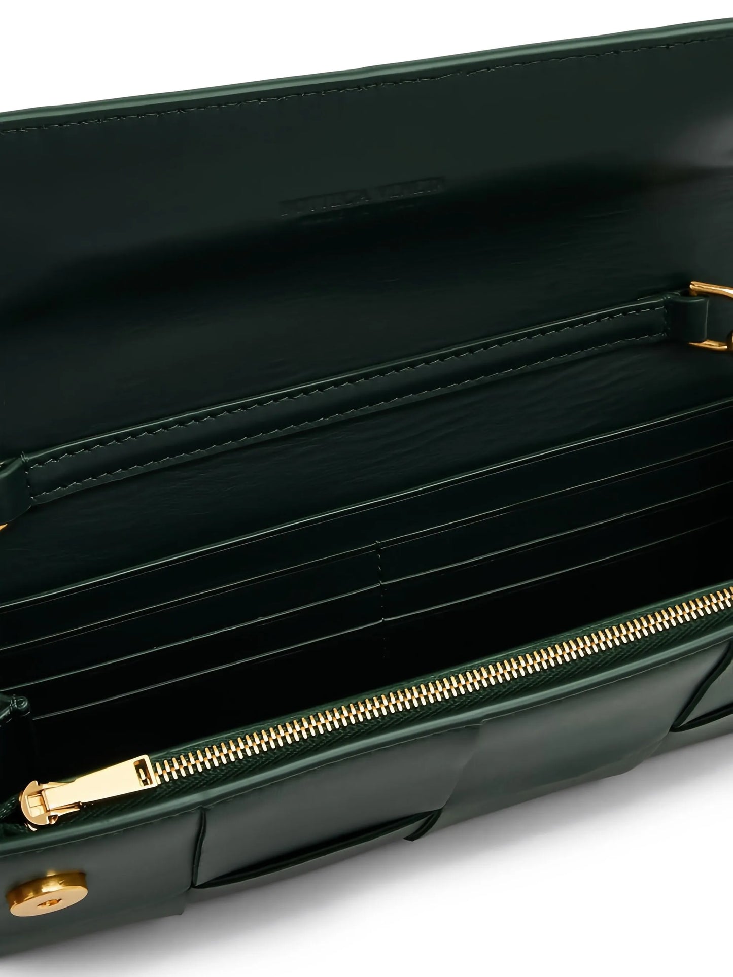 Cassette leather clutch bag