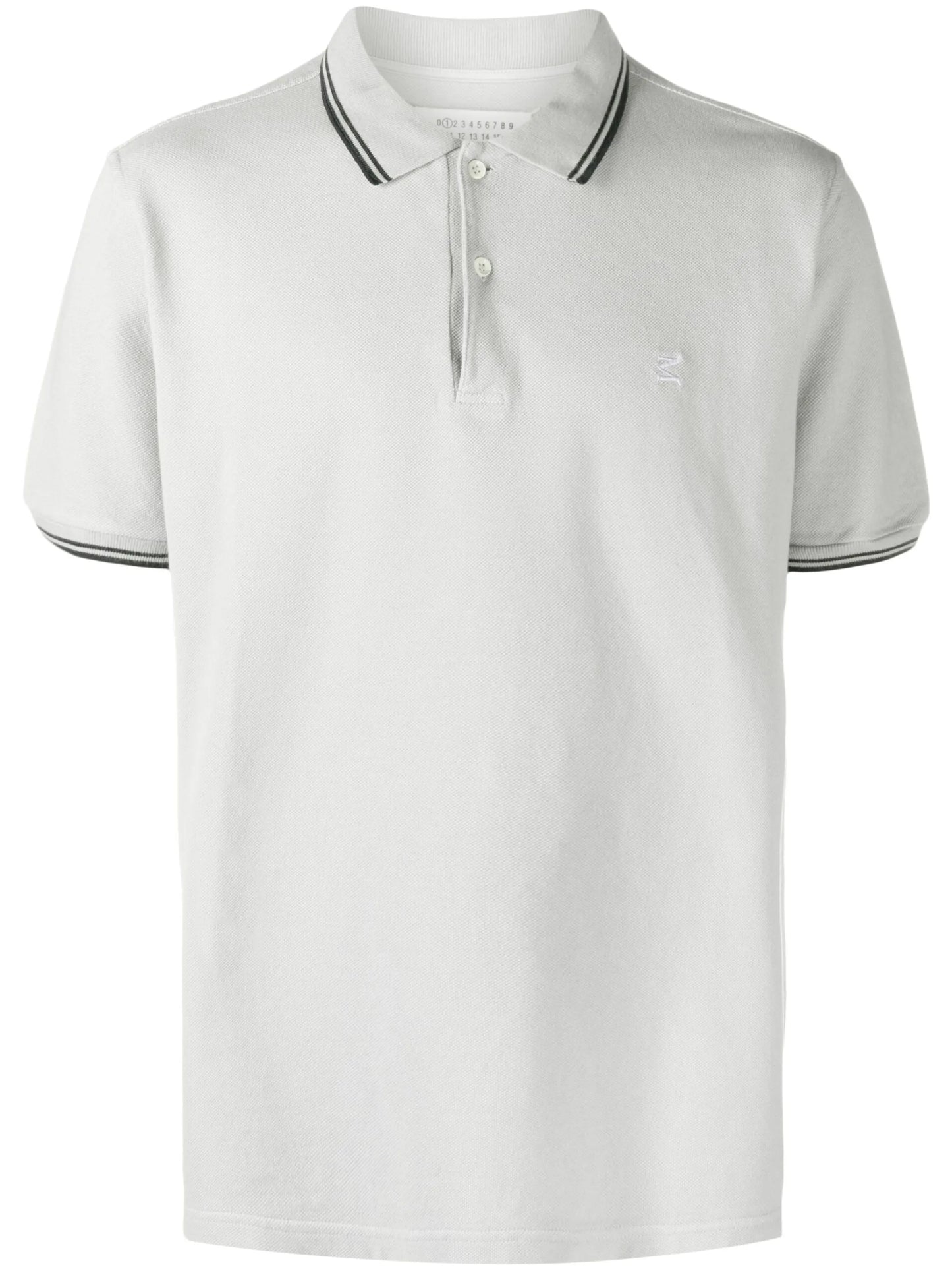 stripe-trim polo shirt
