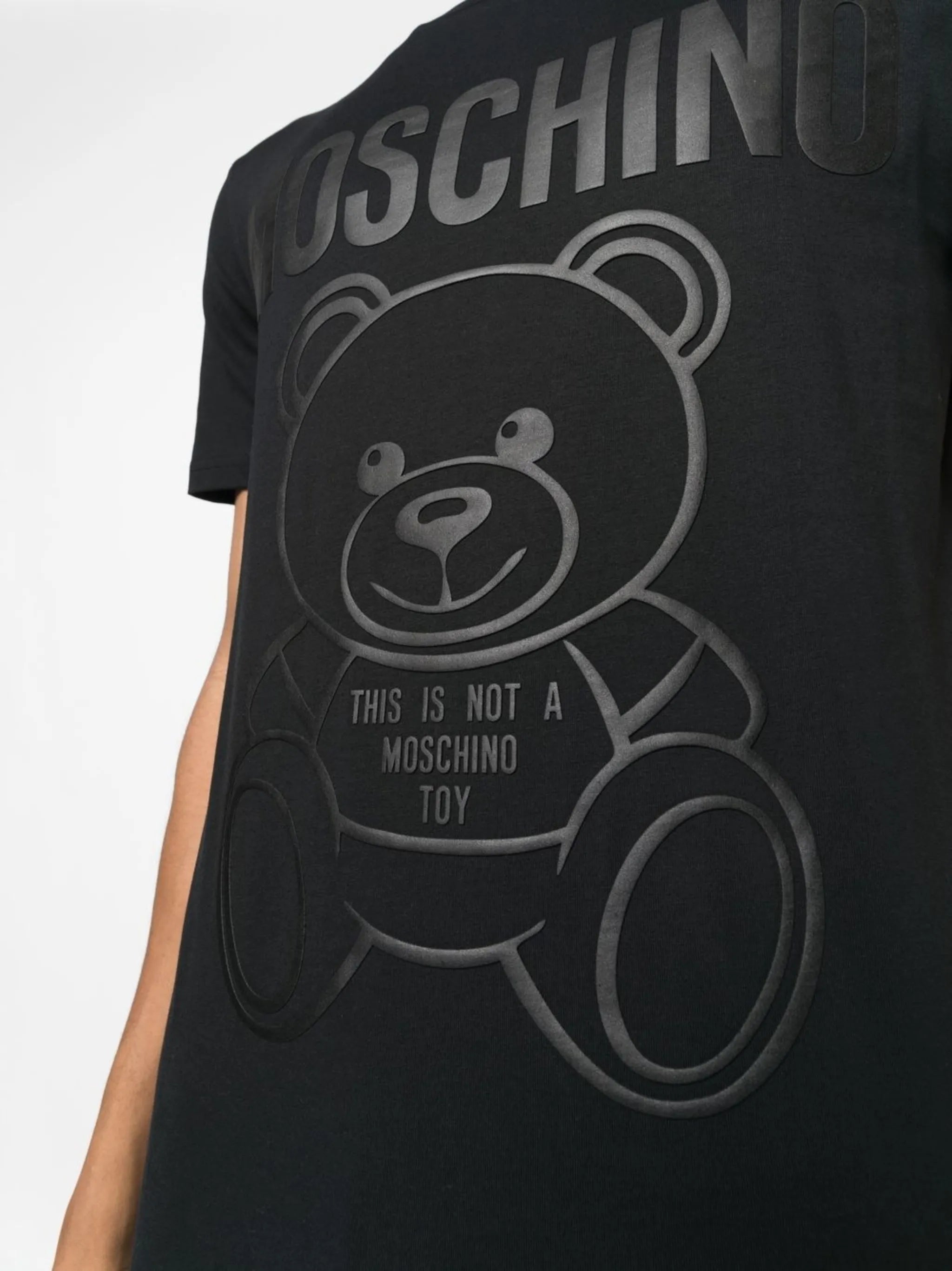 teddy logo-print cotton T-shirt