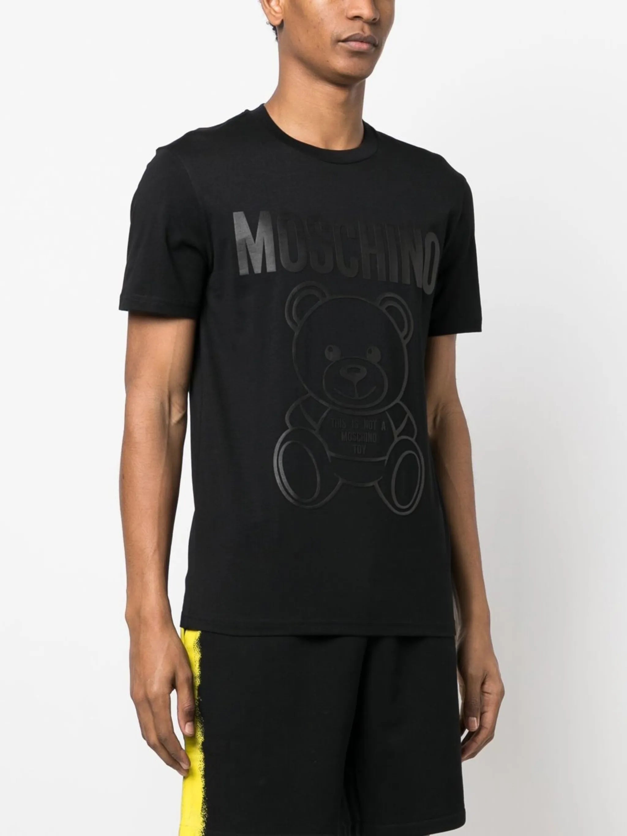 teddy logo-print cotton T-shirt
