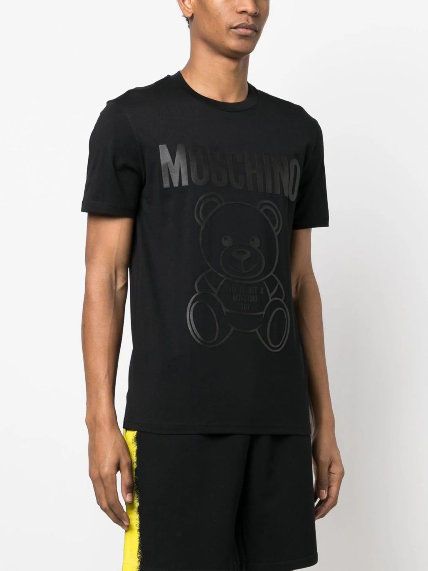 teddy logo-print cotton T-shirt