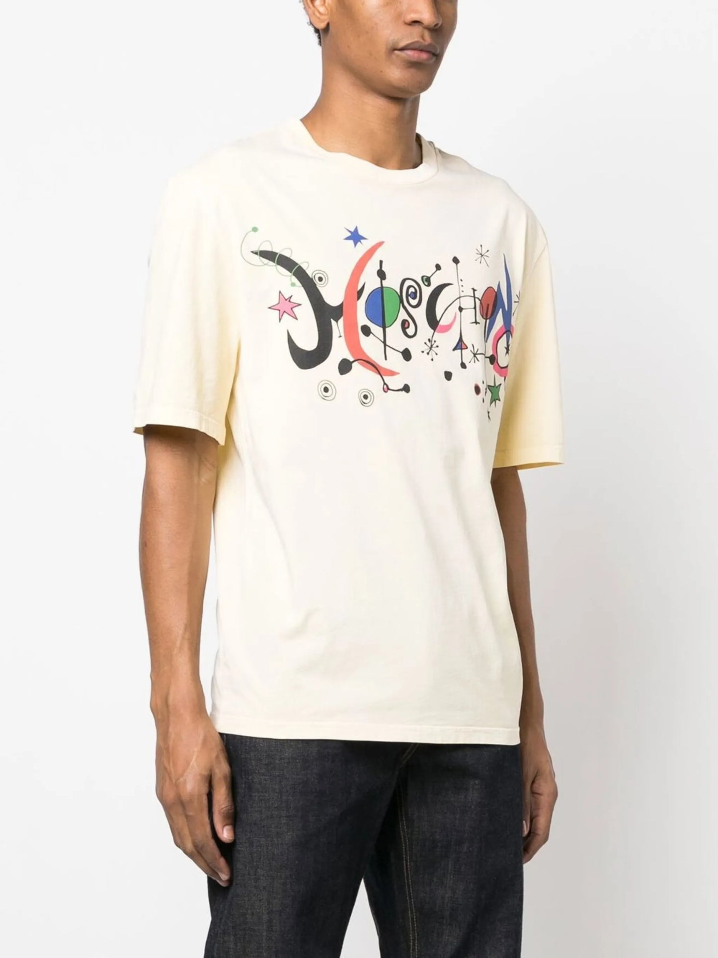 new wave logo cotton T-shirt