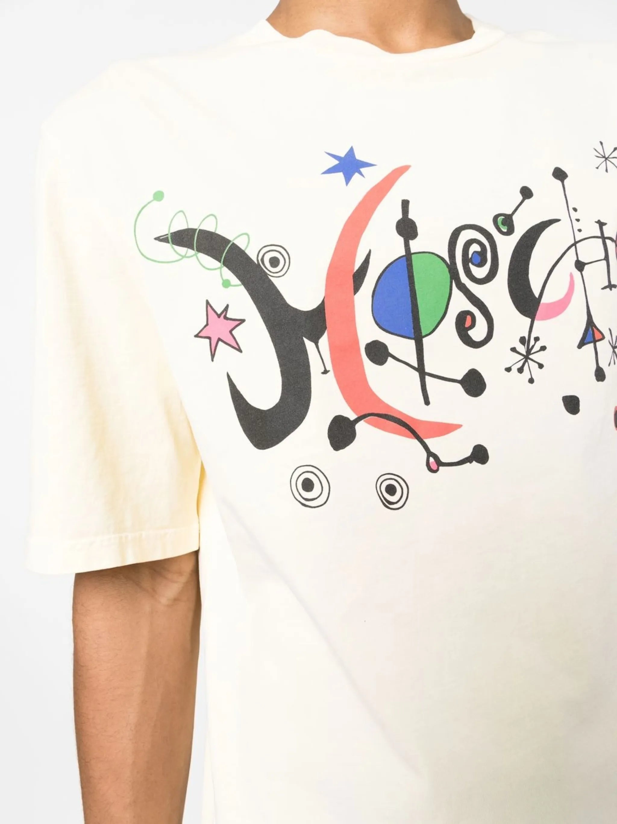 new wave logo cotton T-shirt