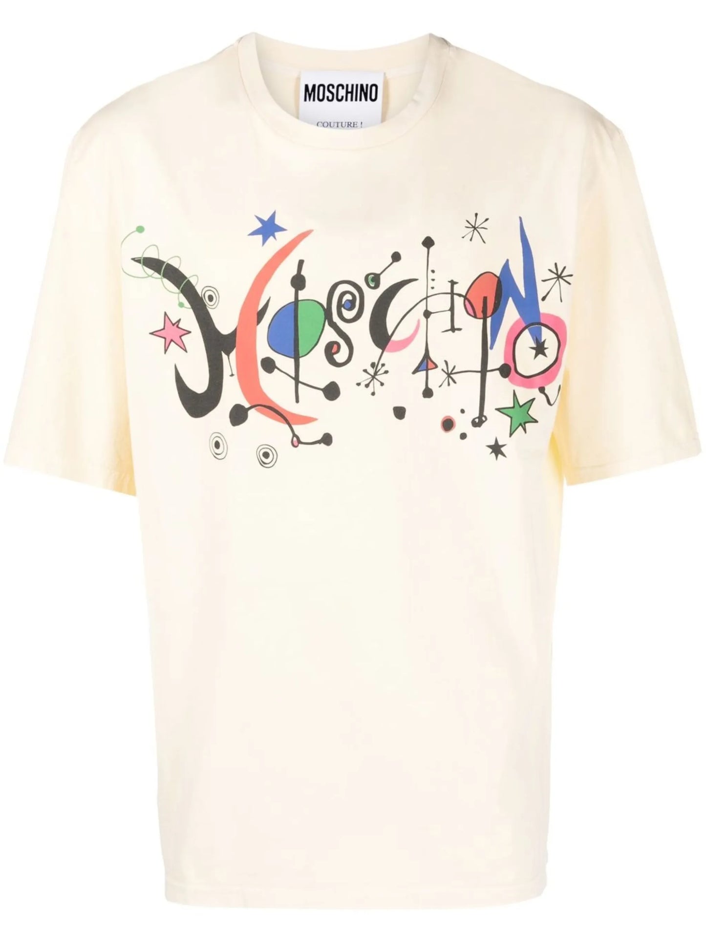 new wave logo cotton T-shirt