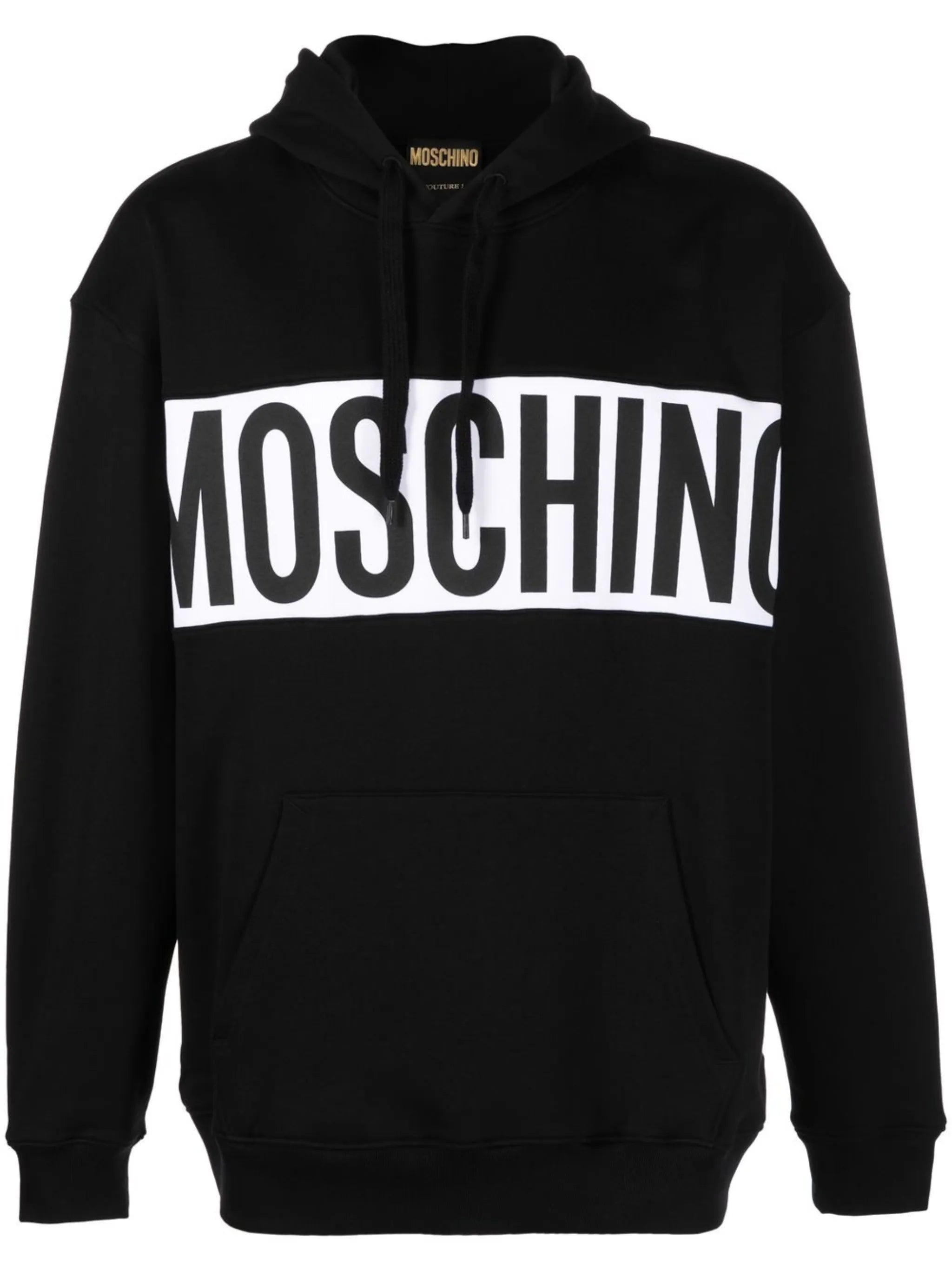 logo-print cotton hoodie