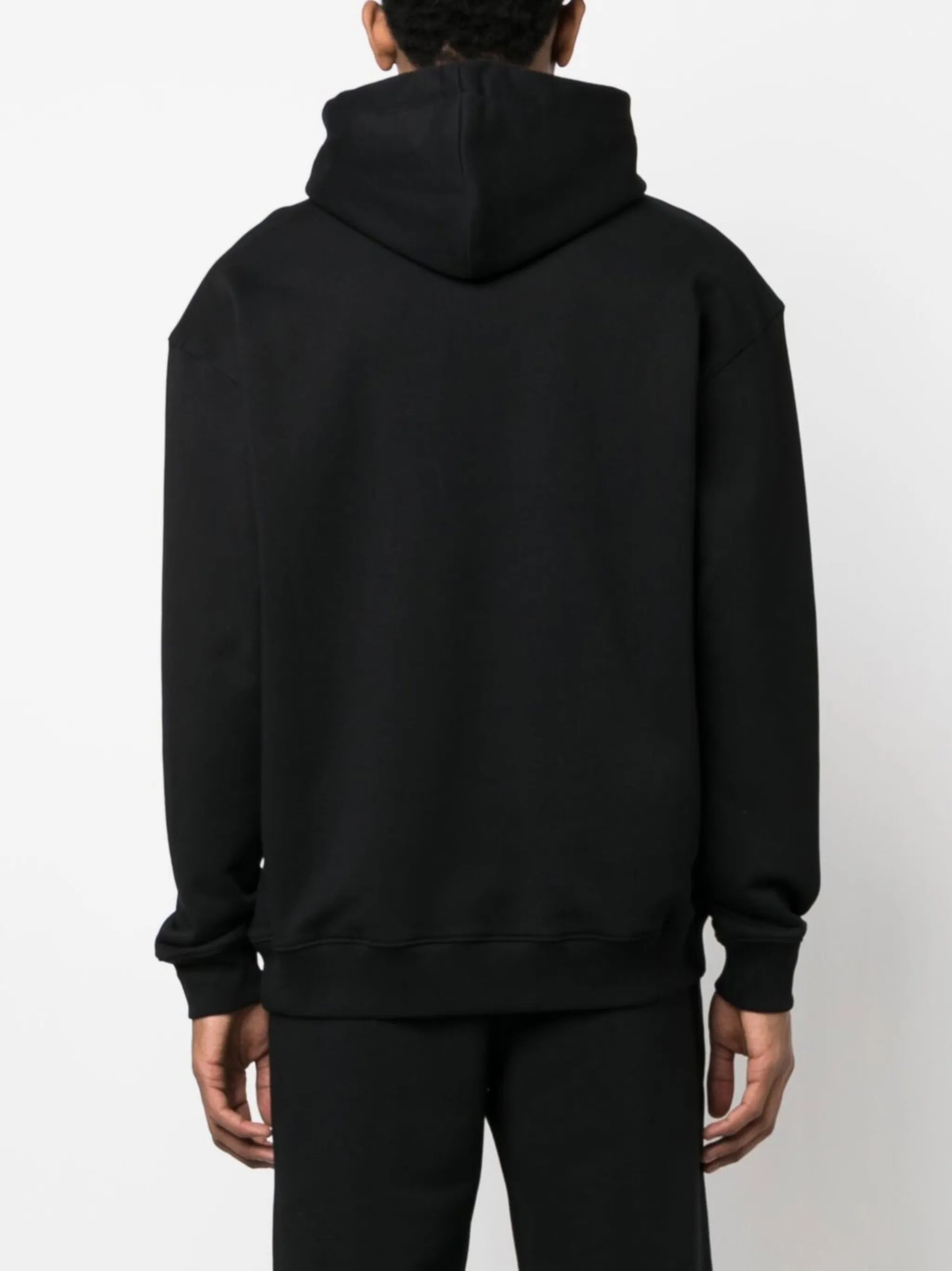 logo-print cotton hoodie