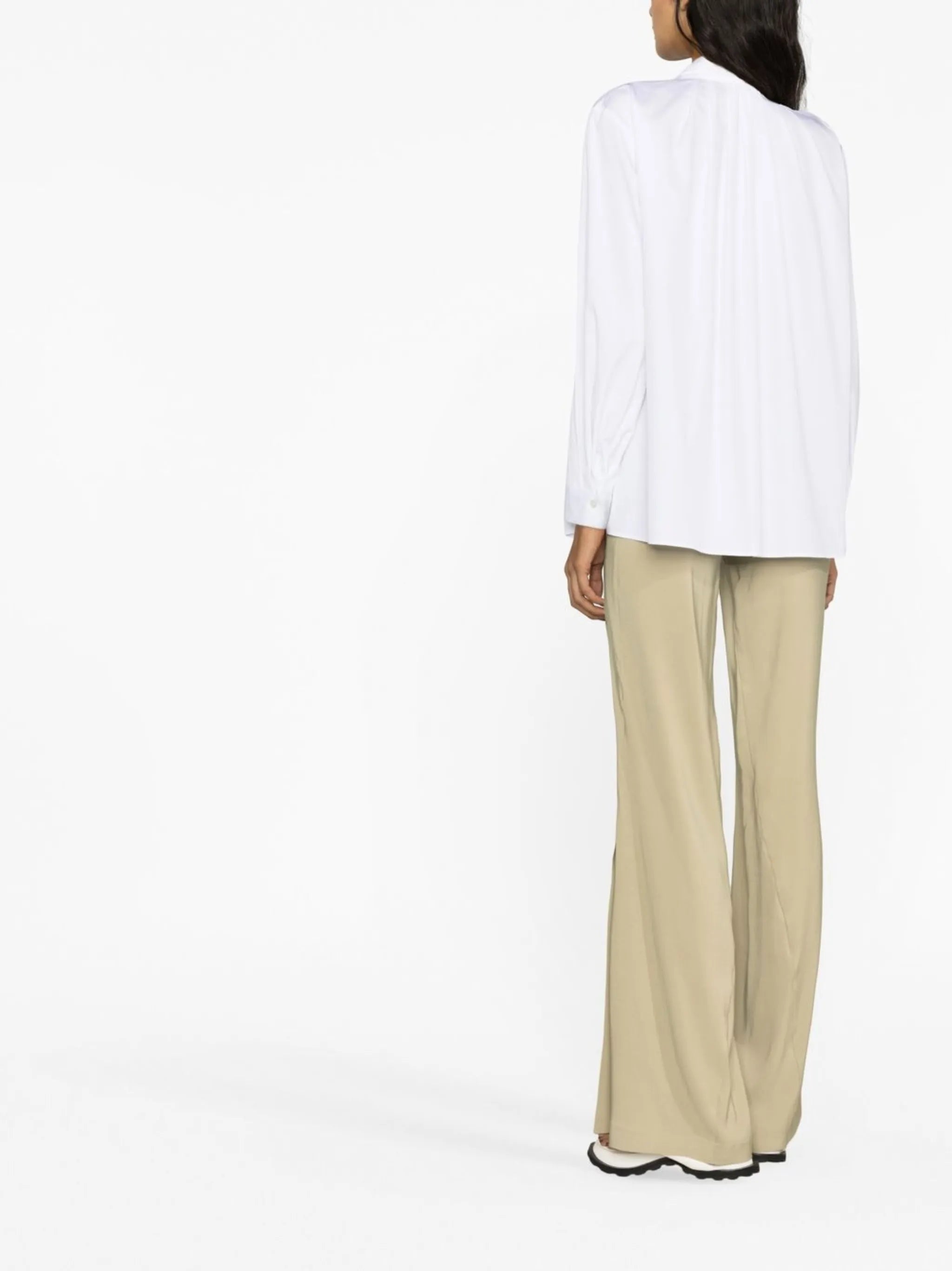 front tie-fastening blouse
